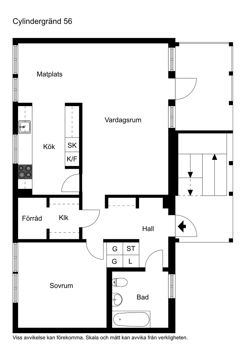 Lägenhet, 2 rooms, 67 sqm, Stockholm