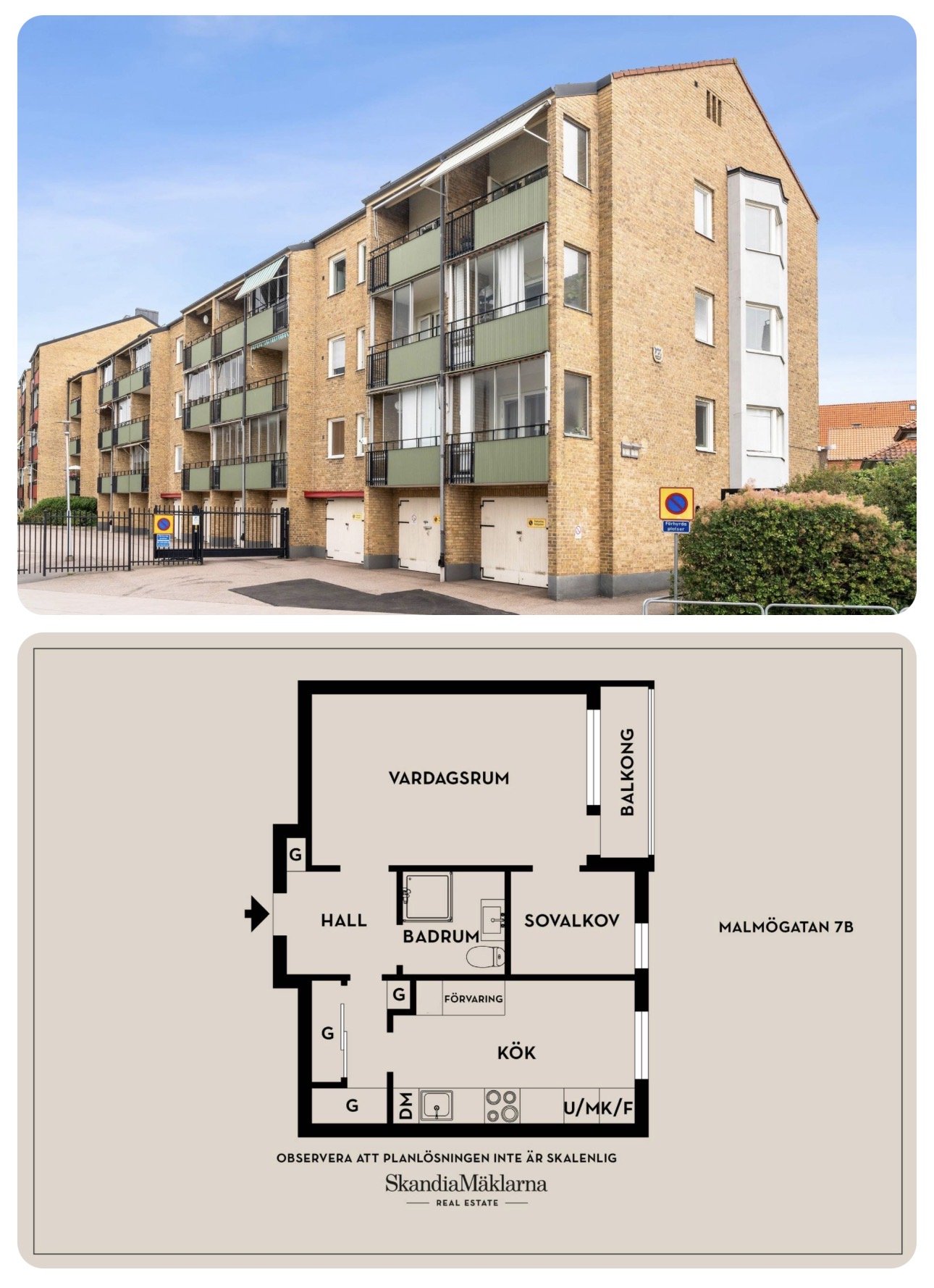 Lägenhet, 2 rooms, 45 sqm, Helsingborg