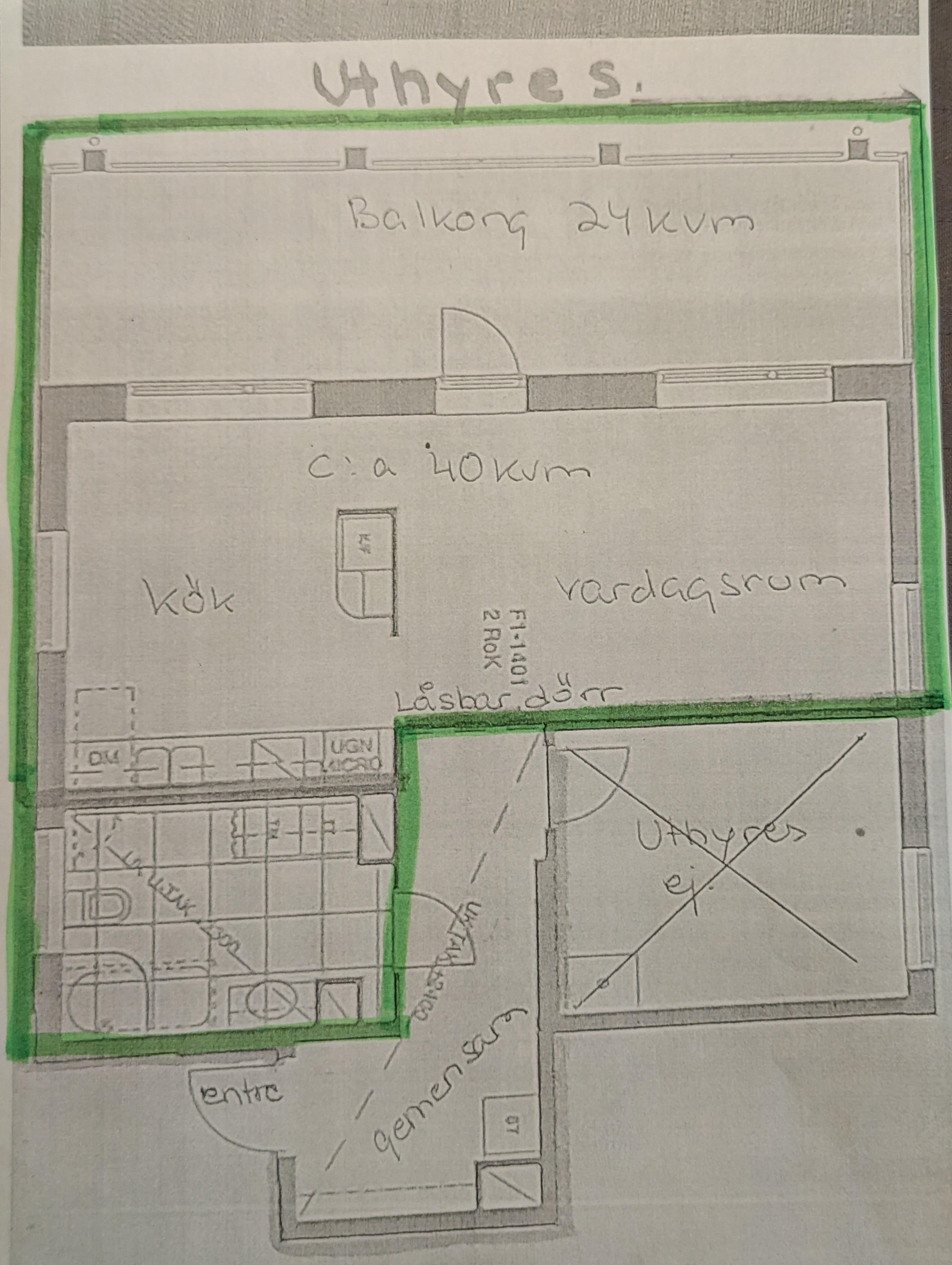 1 rok · 40 m² i Växjö – bild 10