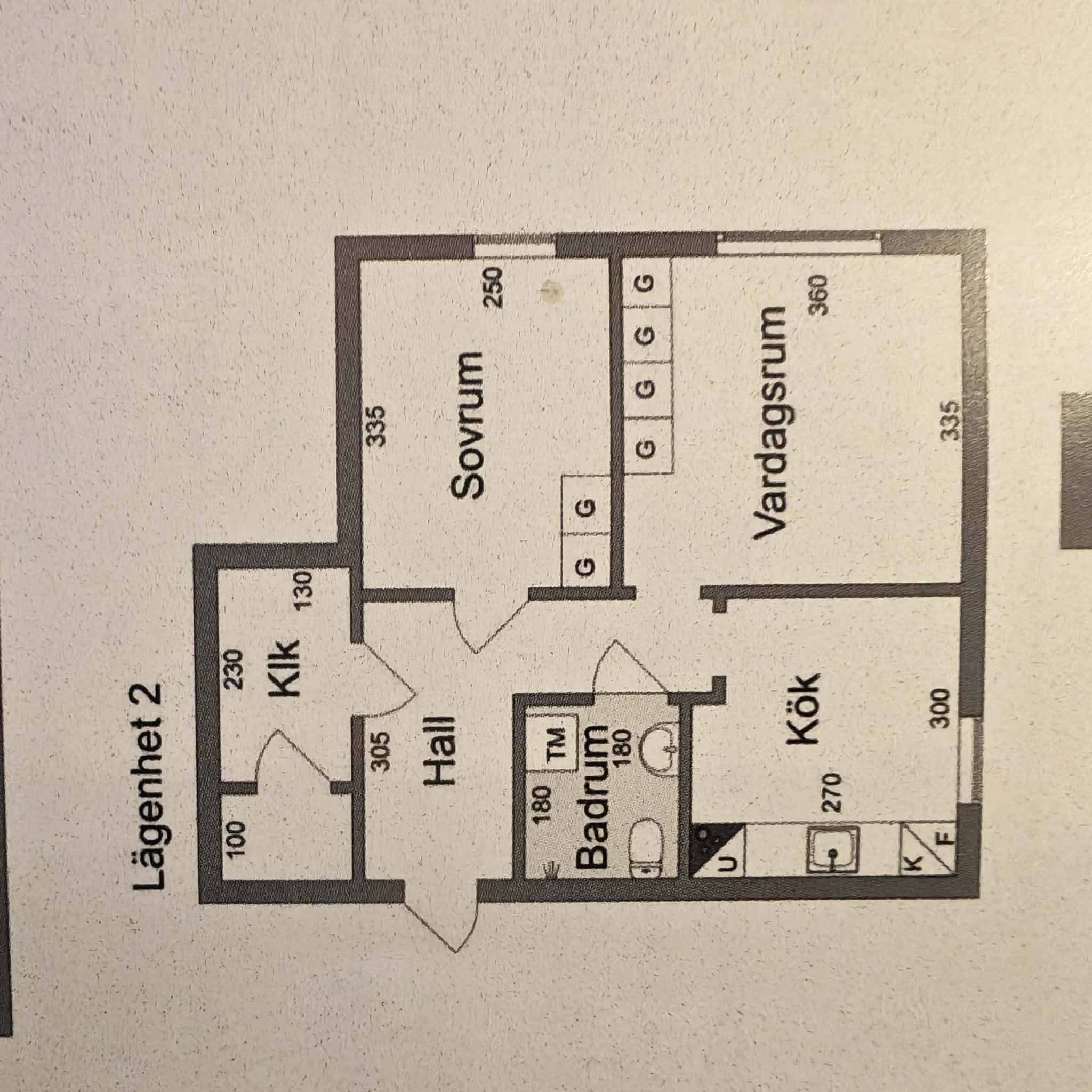 Lägenhet, 2 rooms, 50 sqm, Veddige