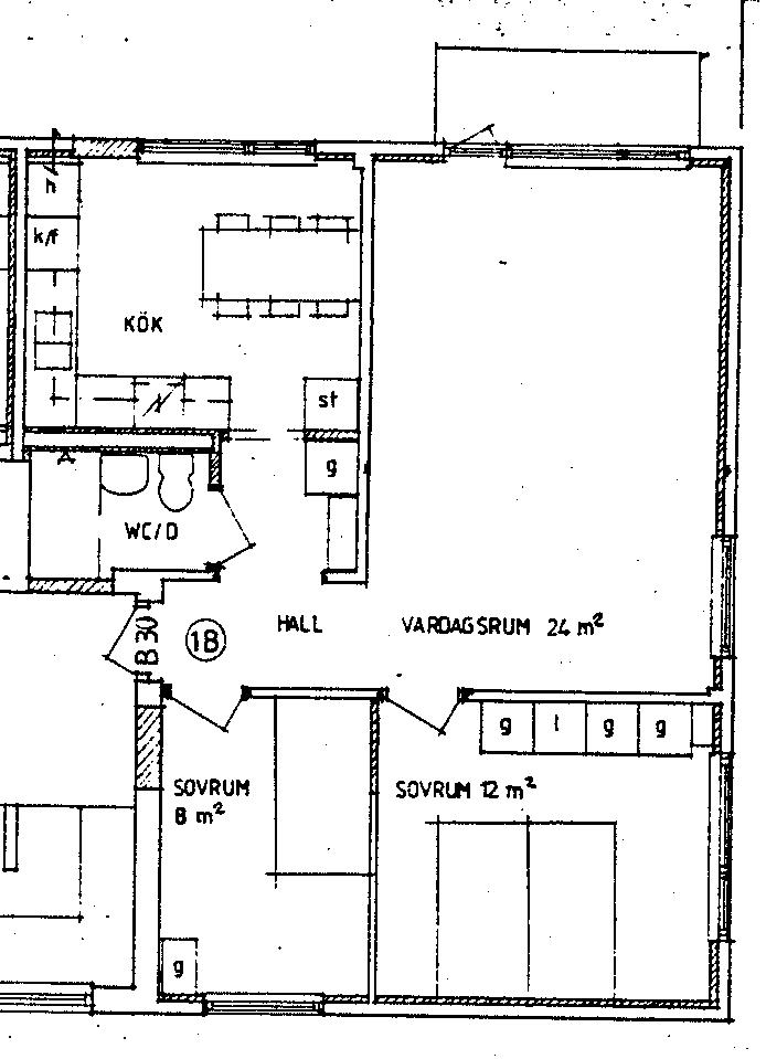 Lägenhet, 3 rooms, 68 sqm, Borås