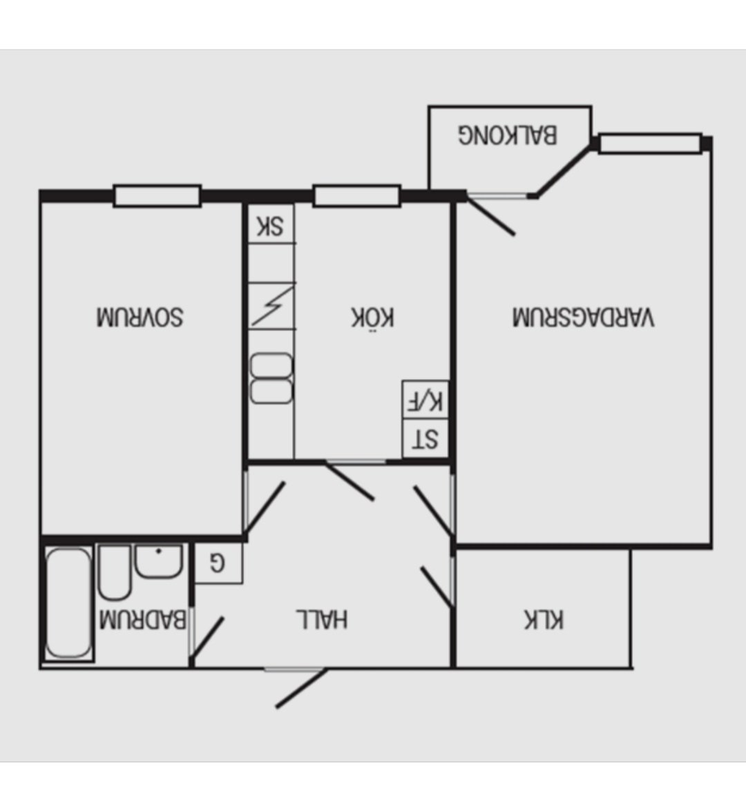Lägenhet, 1 rooms, 60 sqm, Södertälje