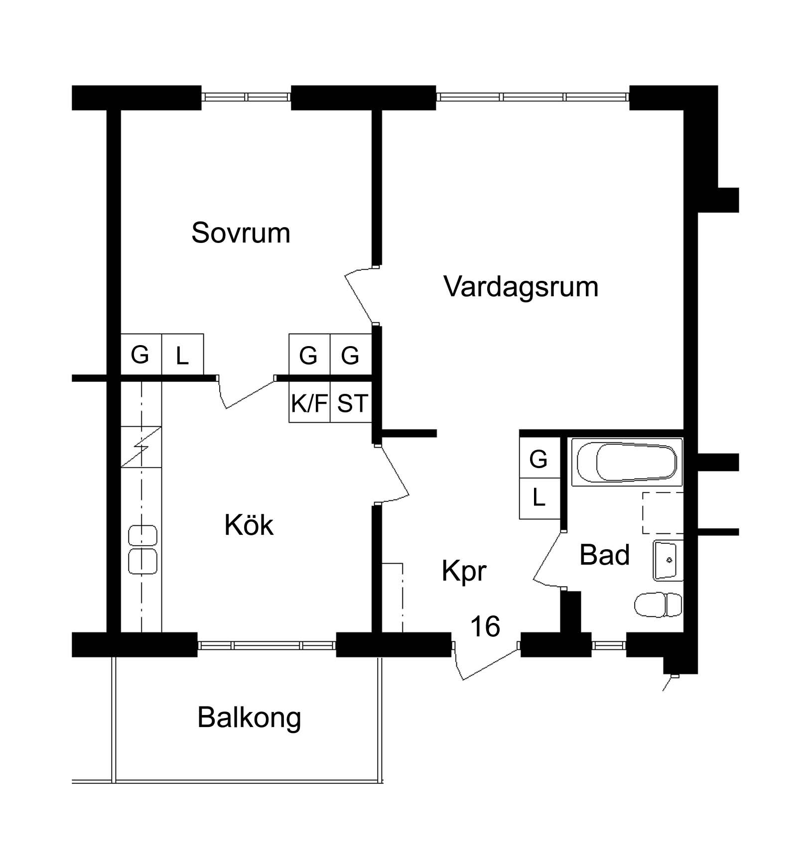 Lägenhet – Skellefteå, Morö Backe - Bild 2