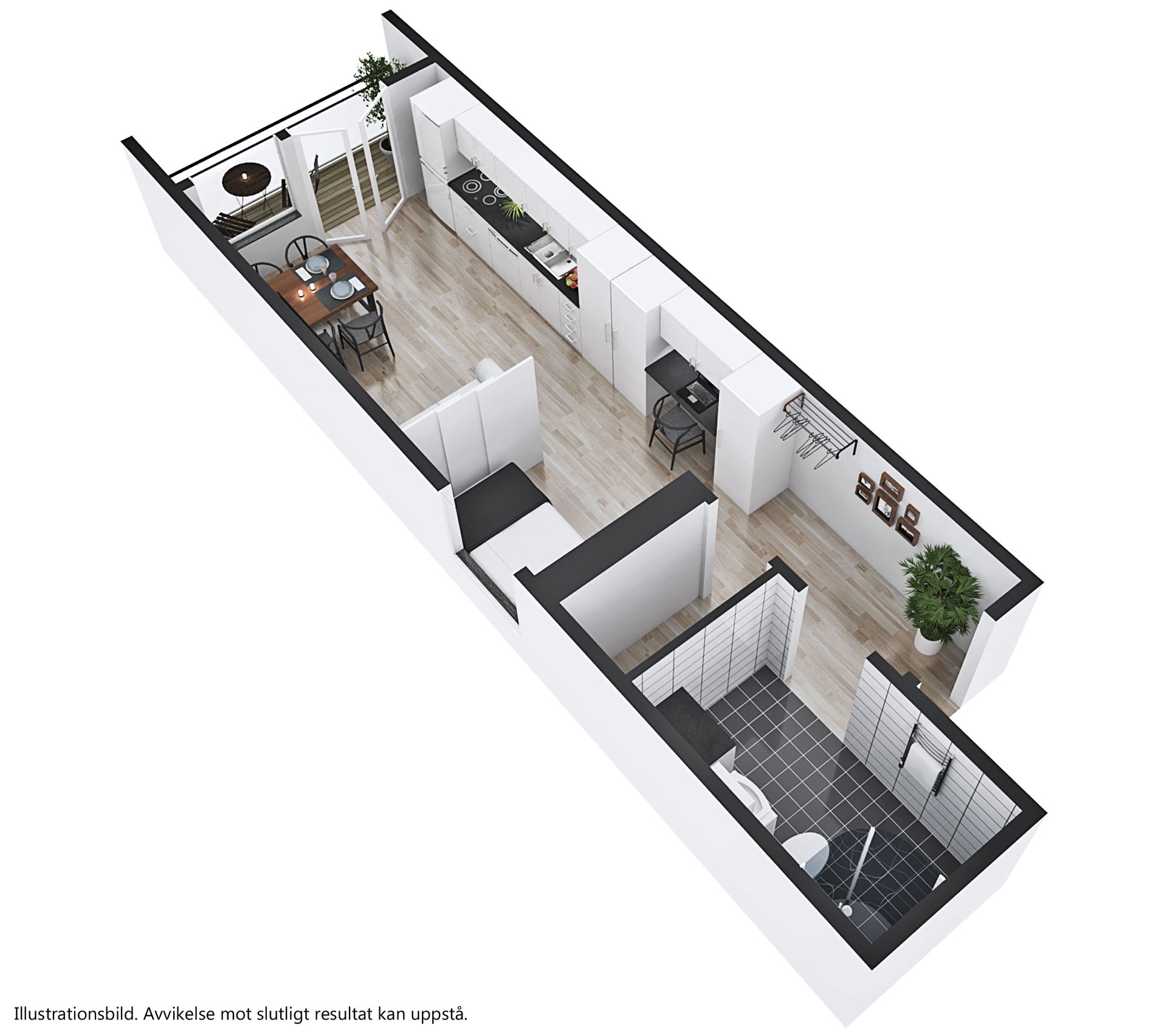 Lägenhet, 1 rooms, 33 sqm, Karlstad