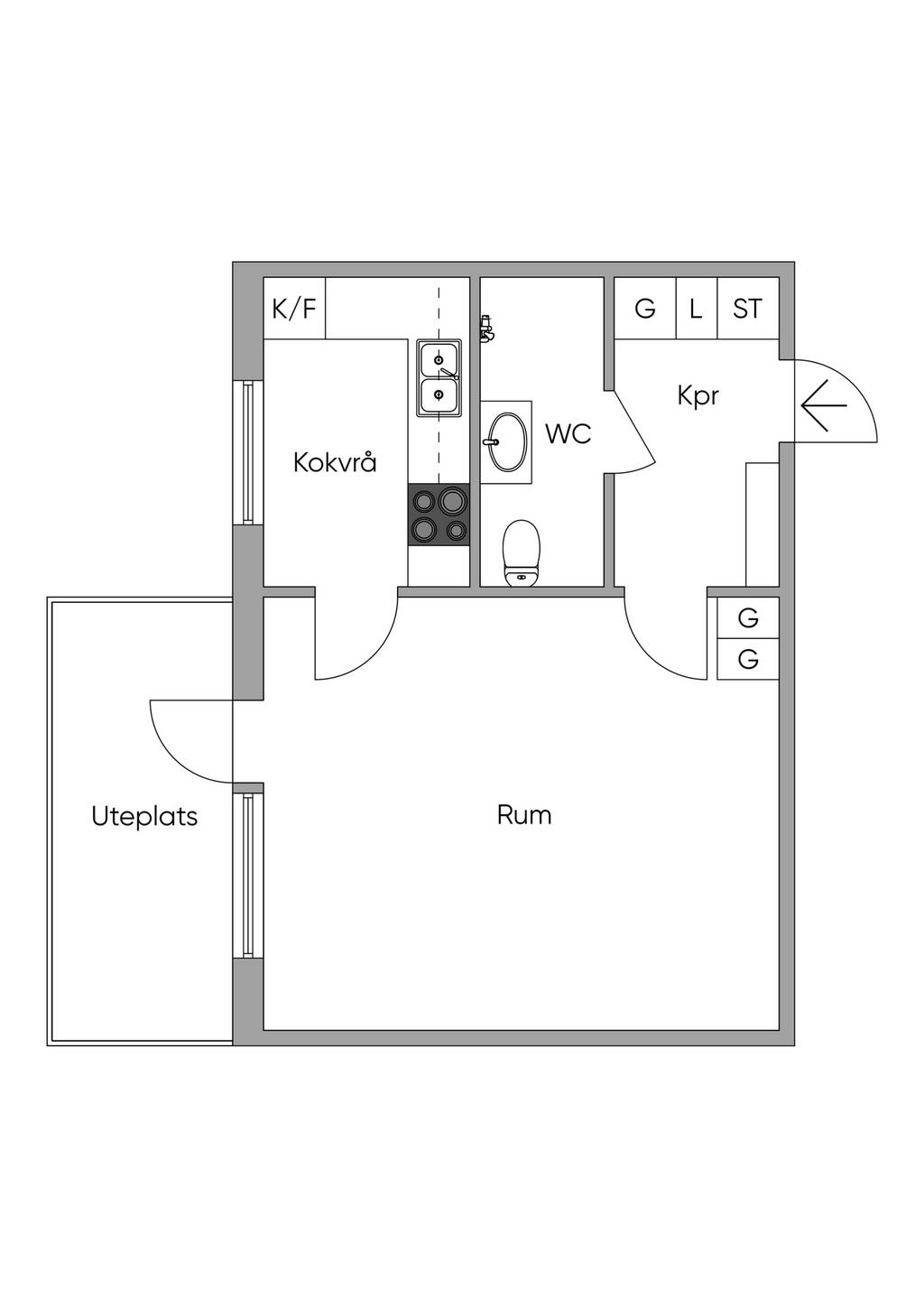 1 rok · 35 m² i Norrtälje – bild 9