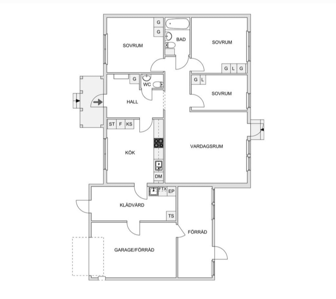 4 rok · 118 m² i Kåge – bild 2
