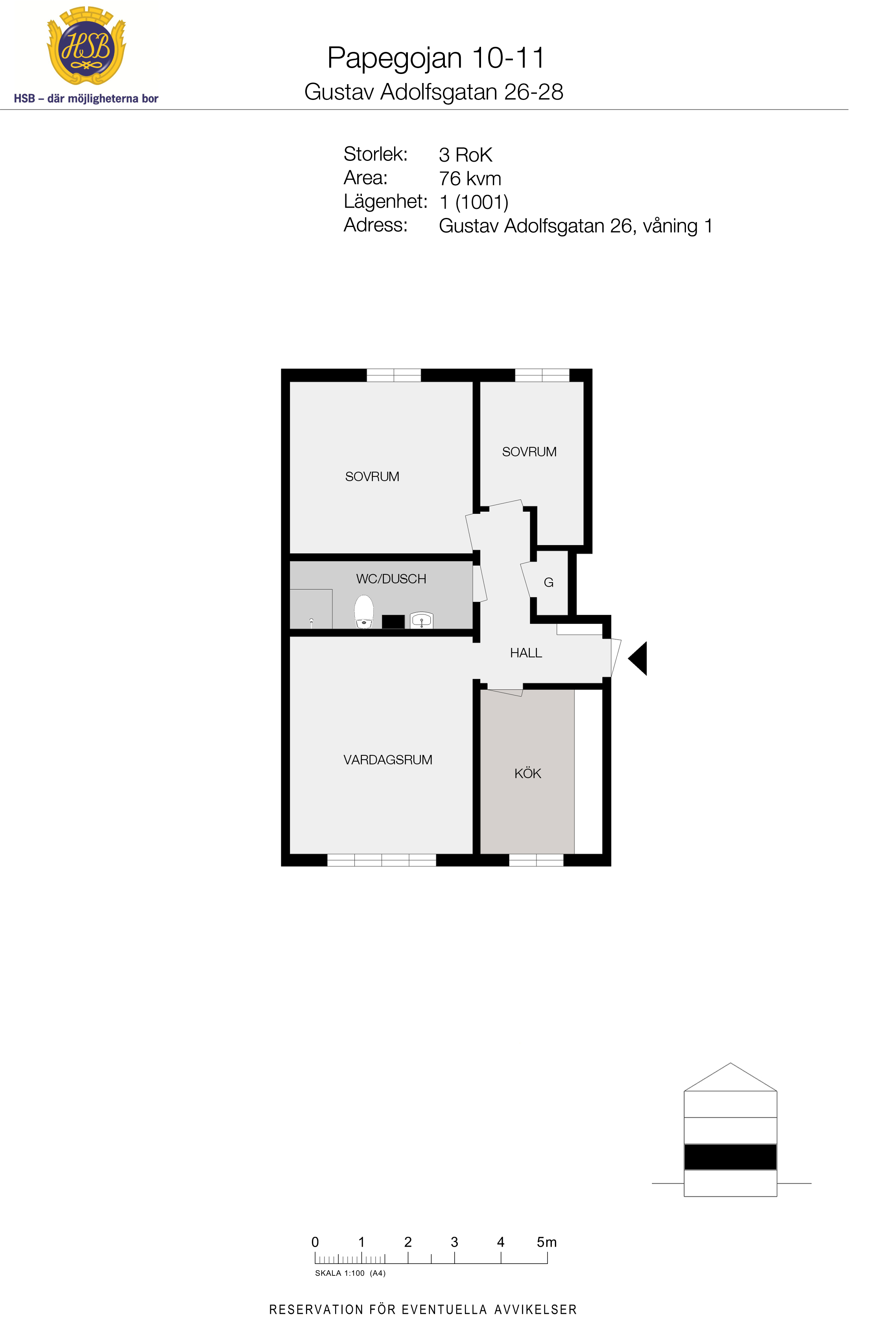 3 rok · 72 m² i Borås – bild 8