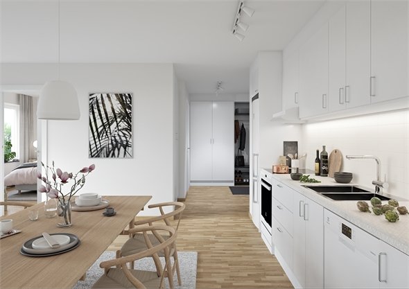 Lägenhet, 3 rooms, 61 sqm, Nyköping