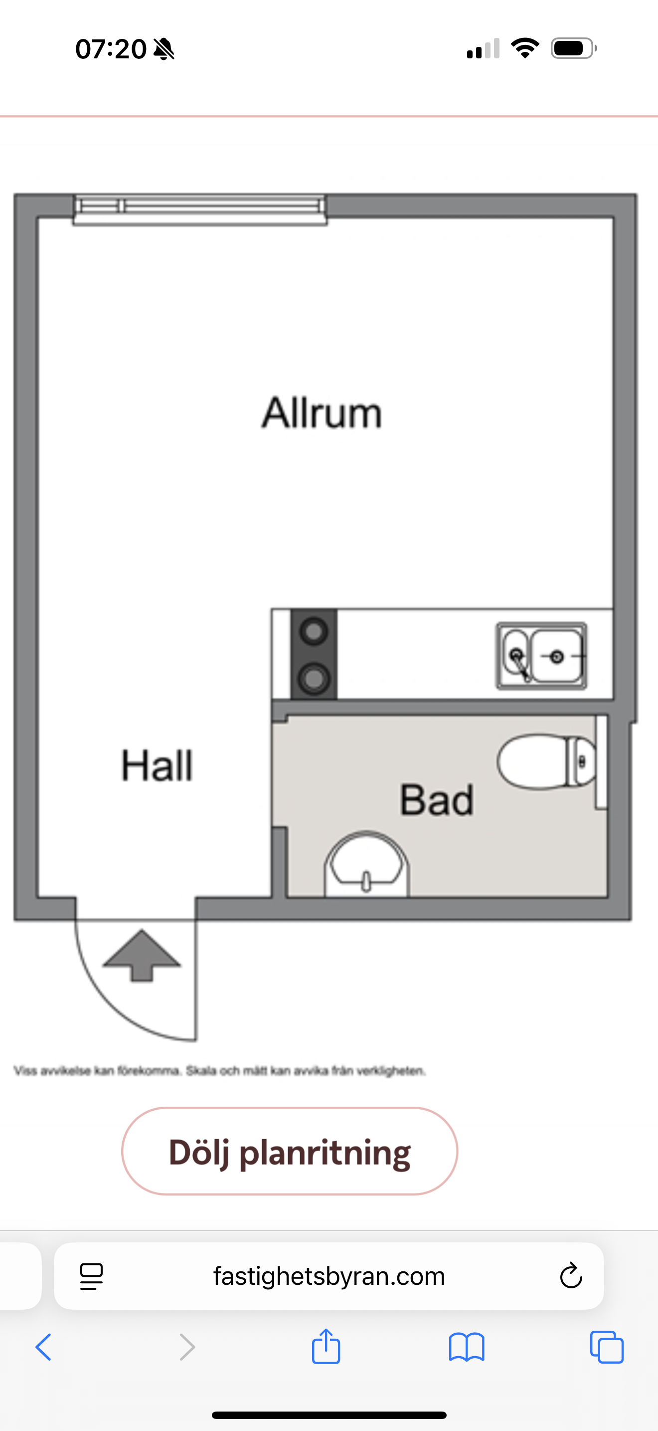 Lägenhet, 1 rooms, 15 sqm, Sundbyberg