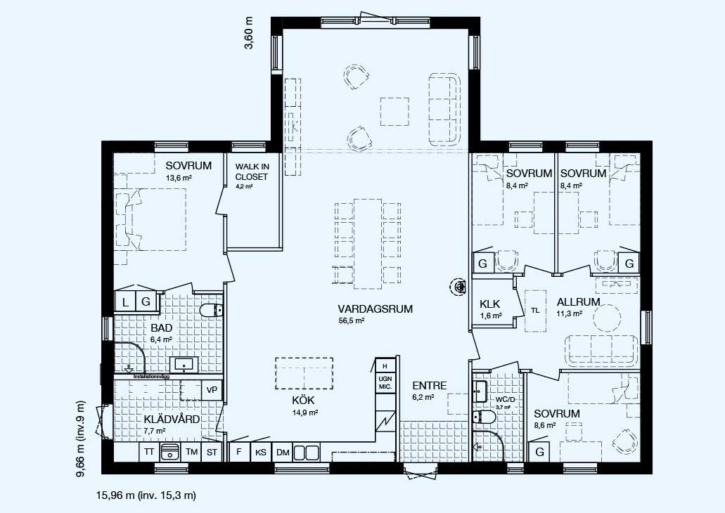 Villa/Hus, 6 rooms, 157 sqm, Landvetter