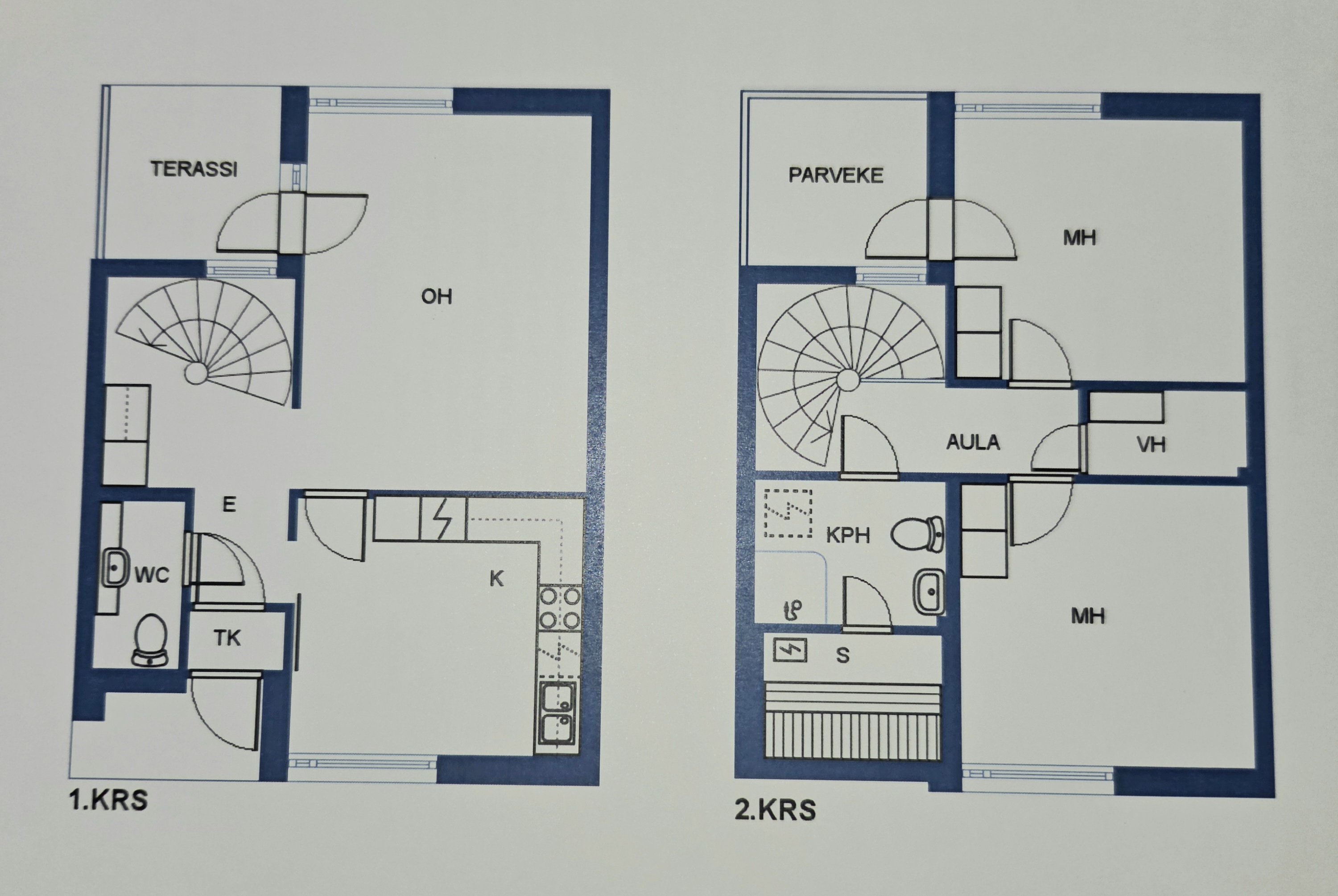 Rivitalo kolmio 80m2 2