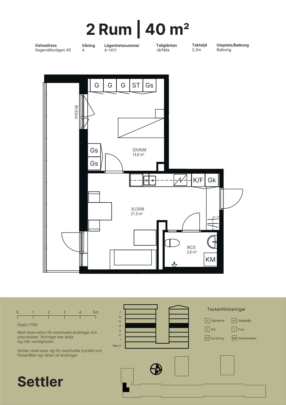 2 rok · 40 m² i Järfälla