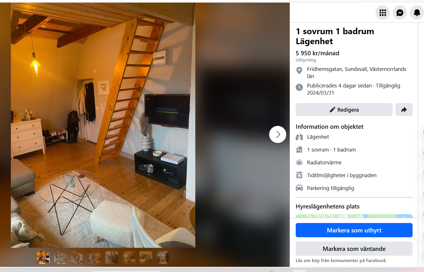 Fridhemsgatan, Sundsvall Apartment Qasa