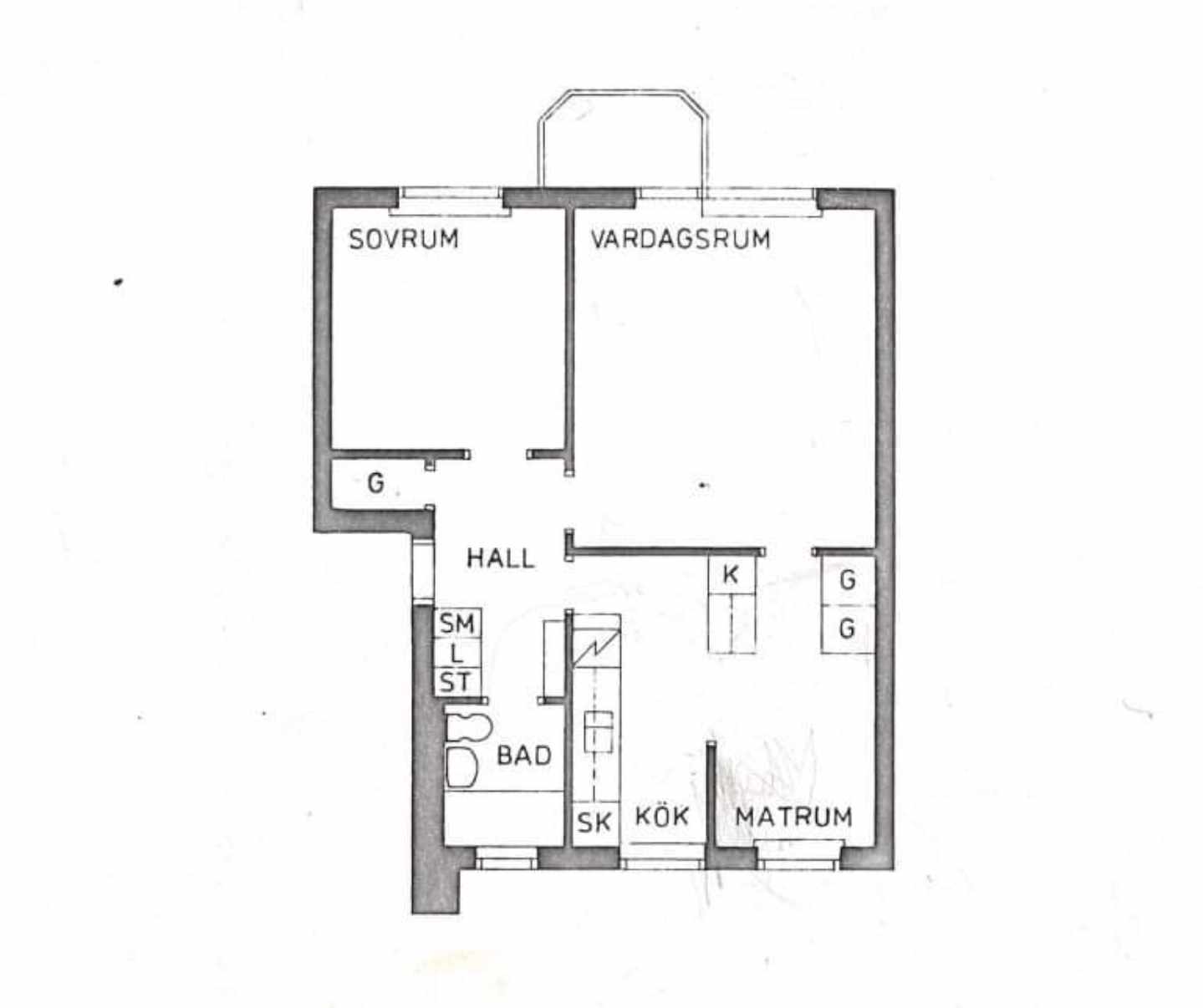 Lägenhet, 3 rooms, 55 sqm, Johanneshov