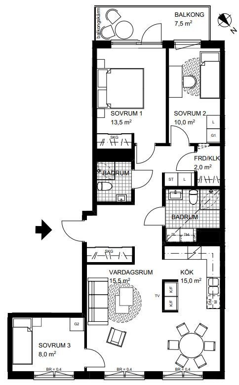 4 rok · 89 m² i Solna – bild 11