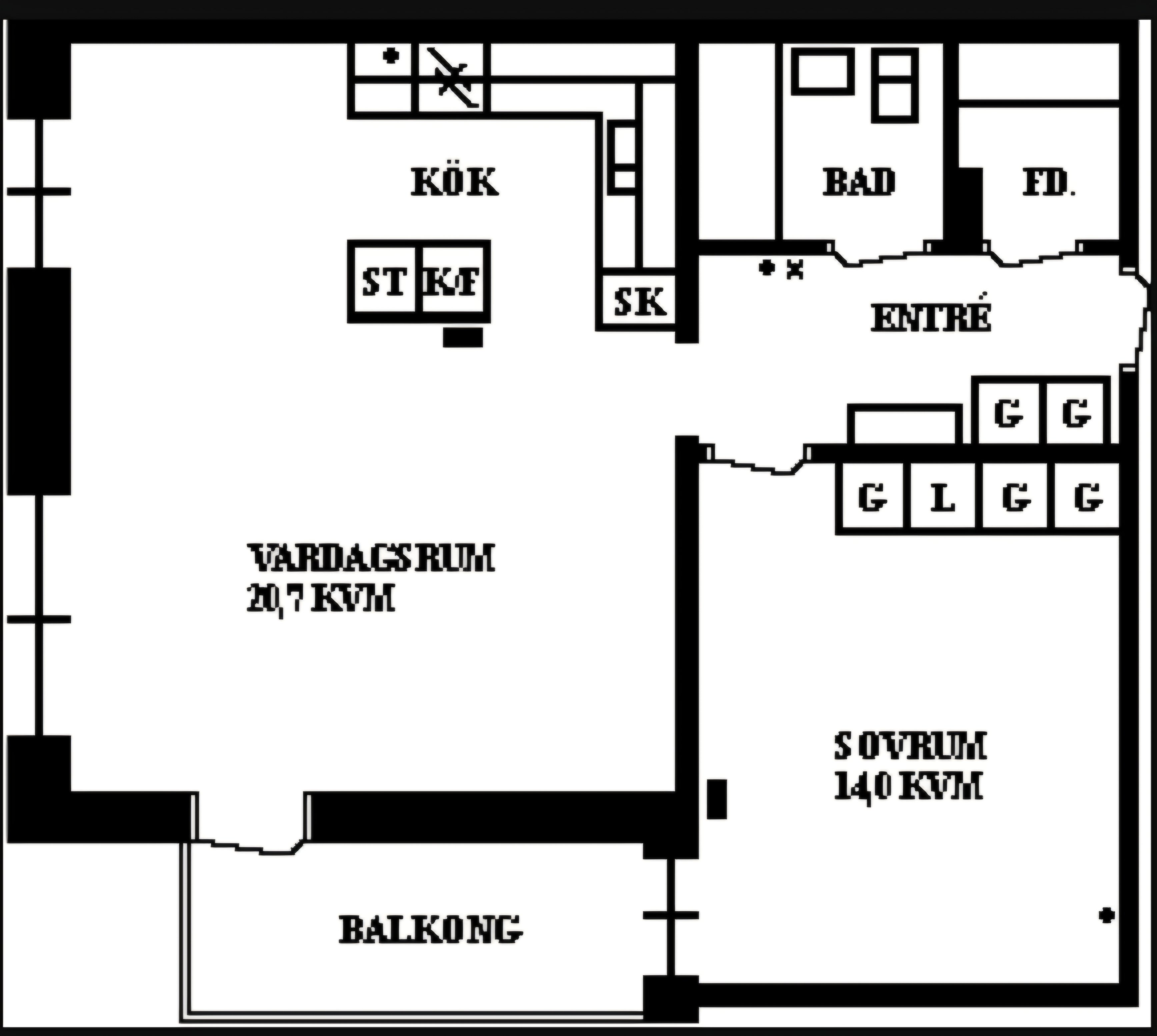 Lägenhet, 2 rum, 62 kvm, Umeå