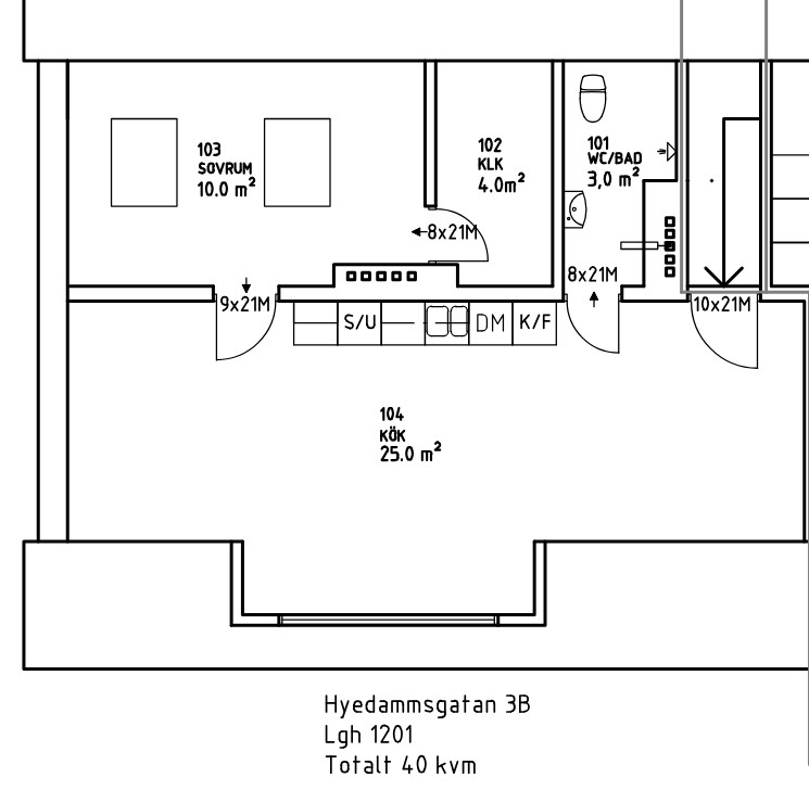 1 rok · 40 m² i Trelleborg – bild 5