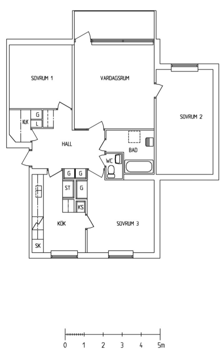 Lägenhet, 4 rooms, 95 sqm, Järfälla
