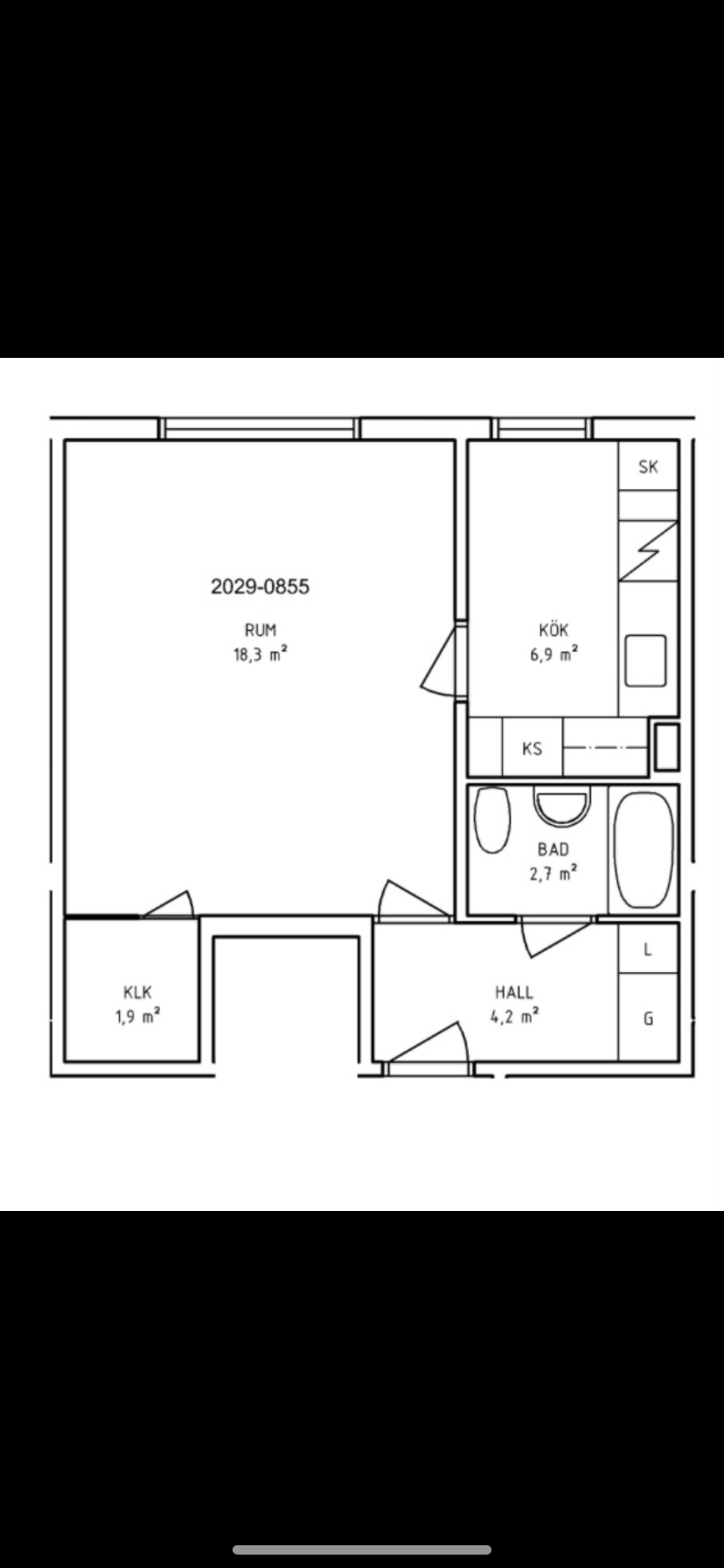 Lägenhet, 1 rooms, 35 sqm, Sollentuna