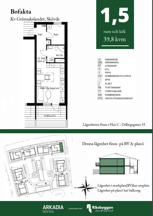 1 rok · 39 m² i Skövde – bild 15