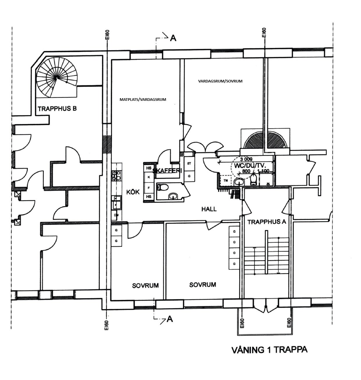Lägenhet, 4 rum, 102 kvm, Hemse