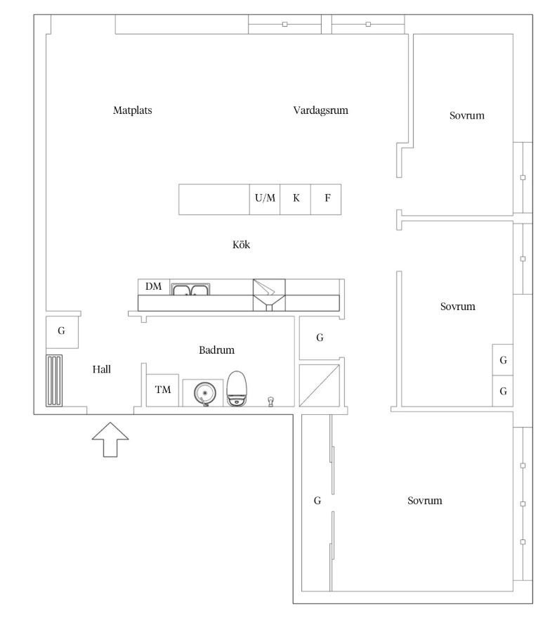 Lägenhet, 4 rum, 79 kvm, Stockholm
