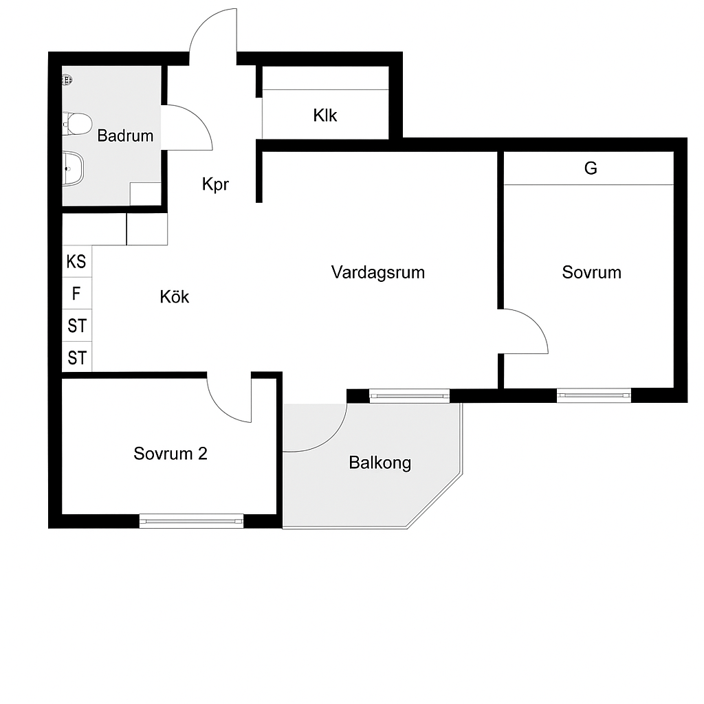 Lägenhet, 1 rum, 7 kvm, Sundbyberg