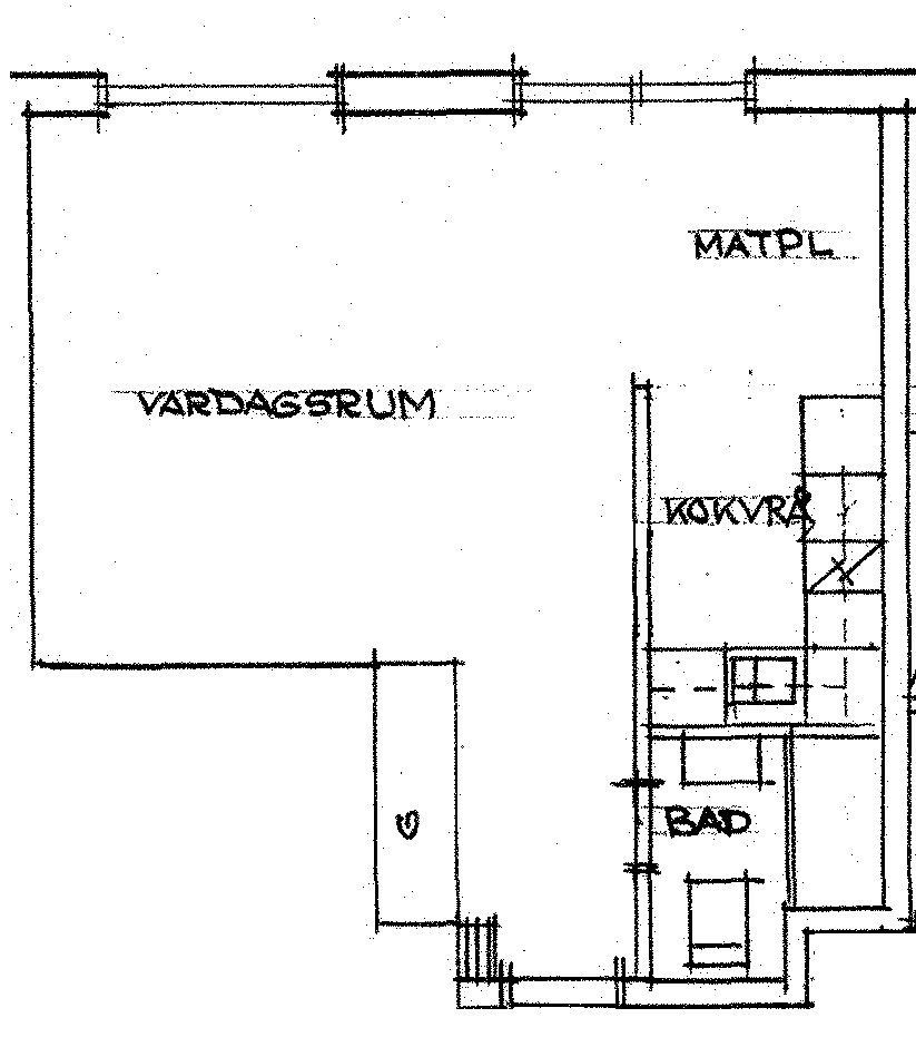 Lägenhet, 1 rooms, 36 sqm, Perstorp