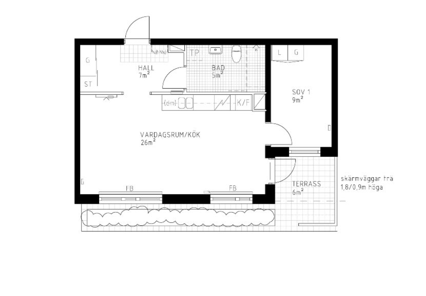 2 rum och kök, Älvsjö — 12 400 kr/mån — bild 2