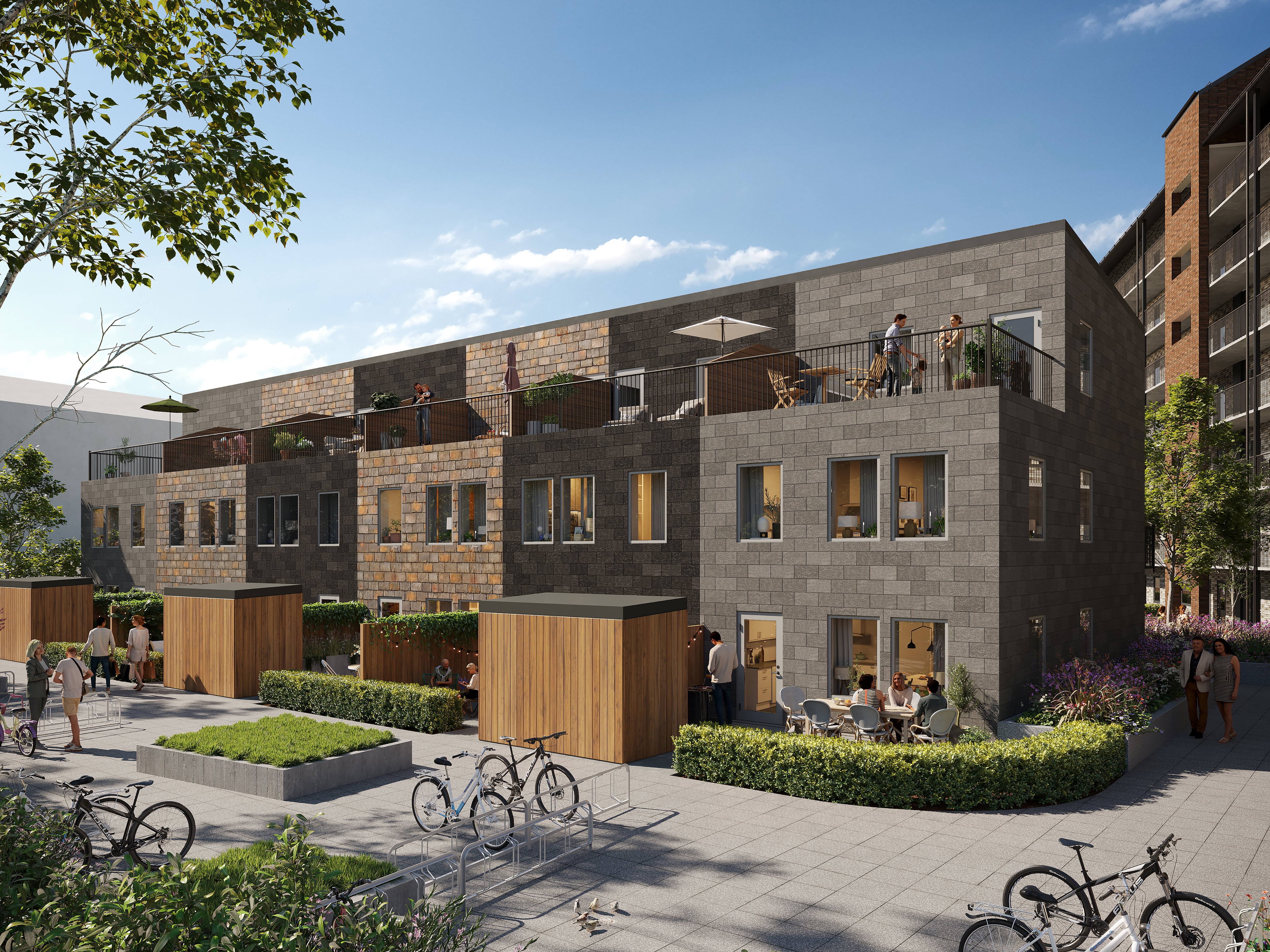 Radhus, 4 rooms, 89 sqm, Gårdsten