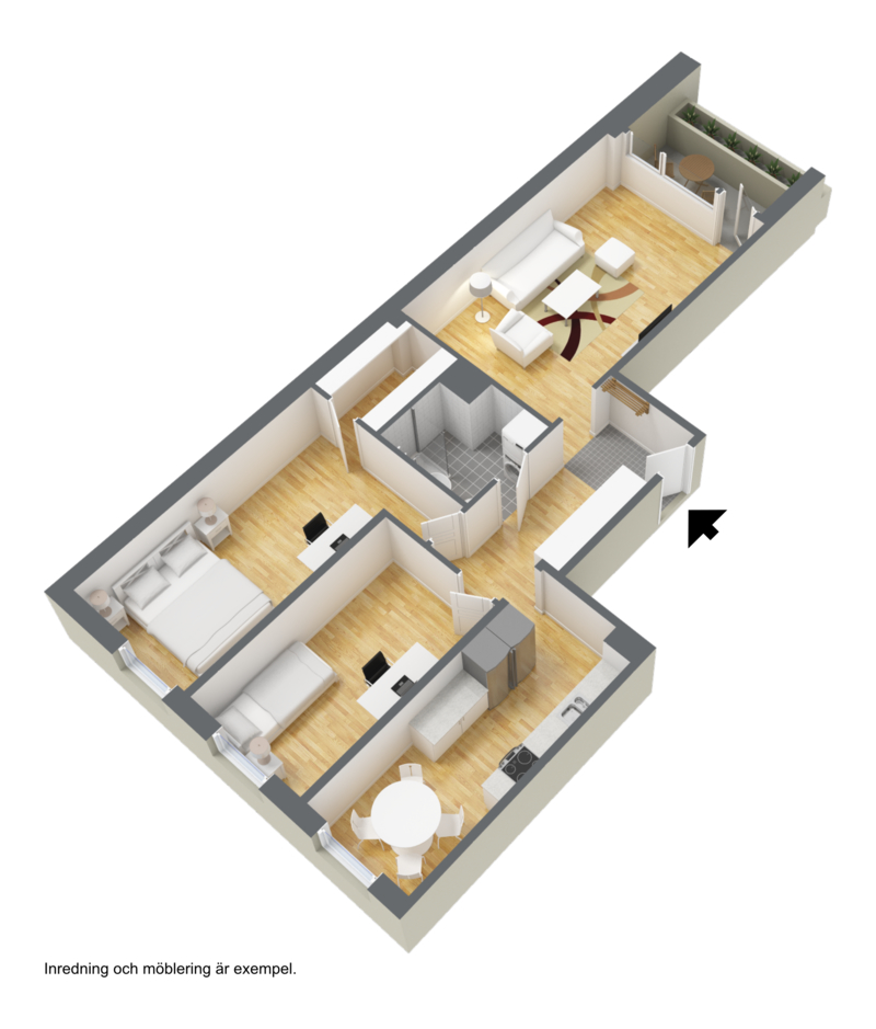 3 rok · 91 m² i Helsingborg – bild 7