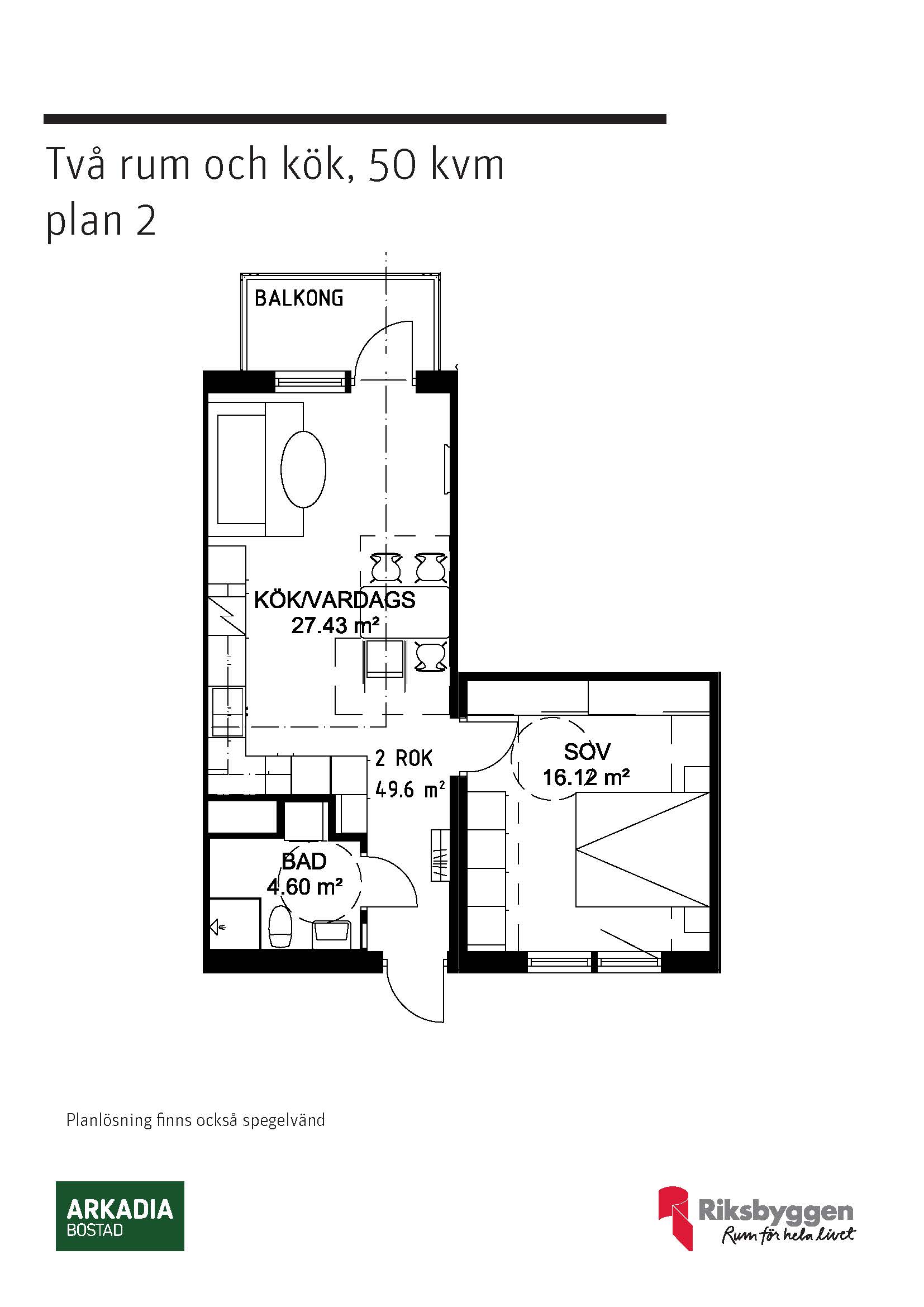 2 rok · 49 m² i Skellefteå – bild 9