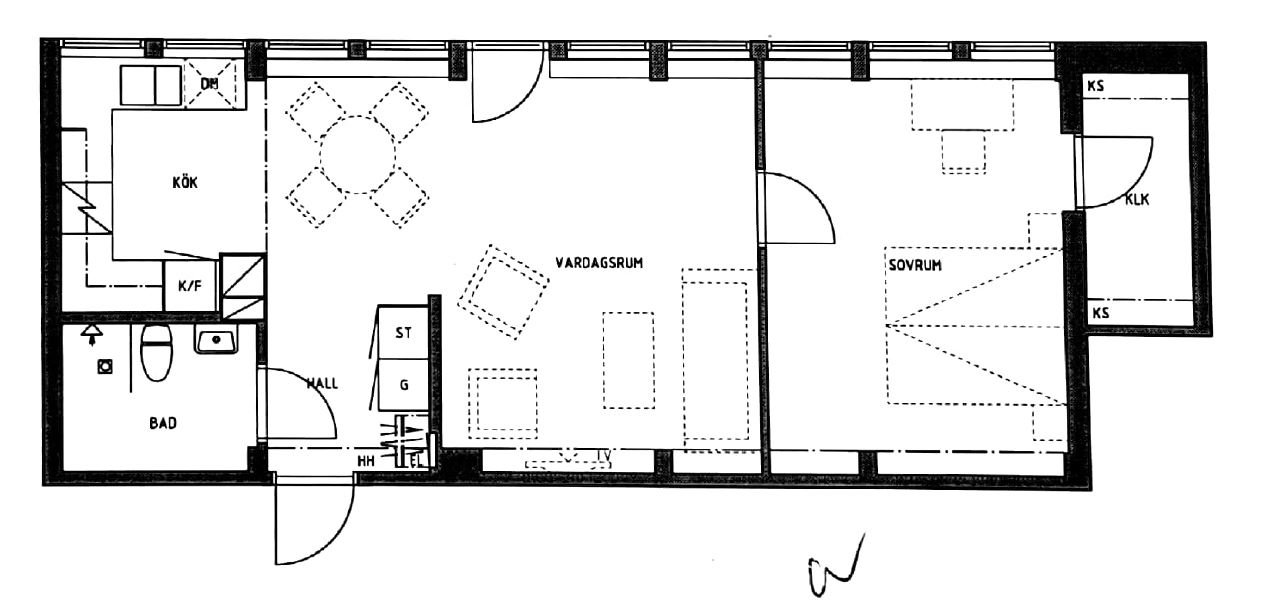Lägenhet, 2 rooms, 60 sqm, Vällingby