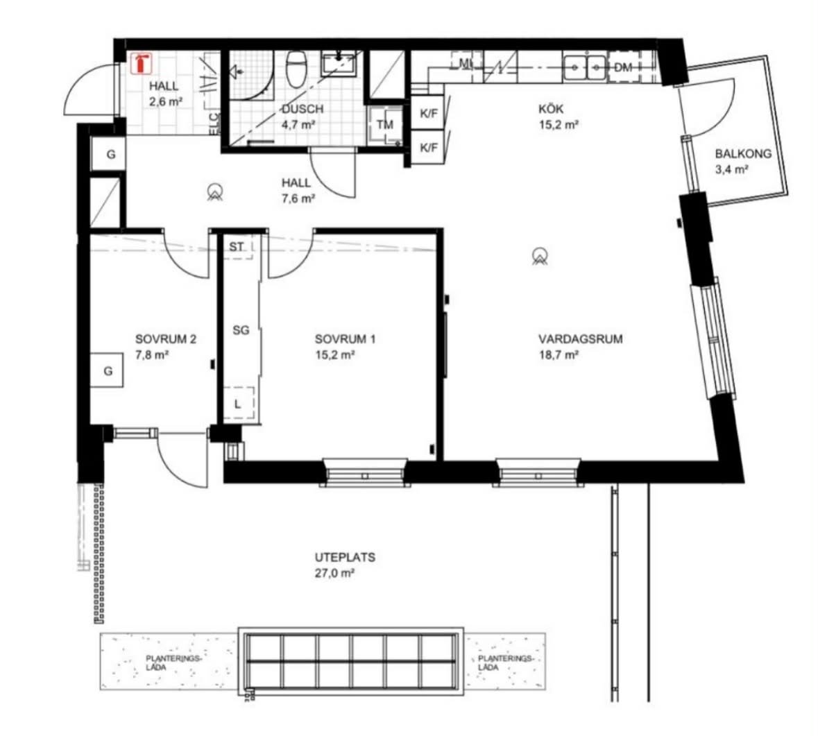 3 rum och kök, Norrmalm, 8 500 kr/mån, bild 4