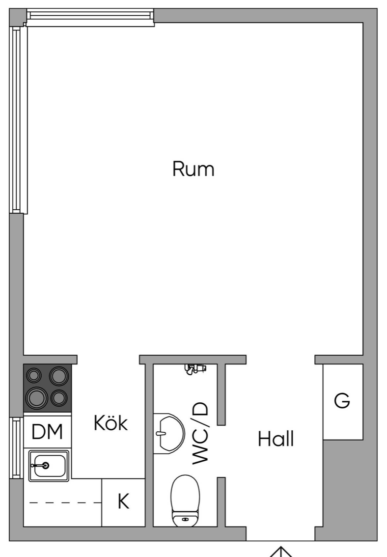 1 rum Älvsjö, 8 650 kr/mån | Bostadsögat
