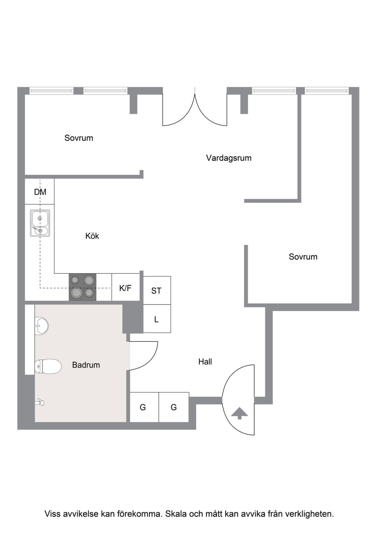 Lägenhet, 3 rooms, 42 sqm, Vällingby