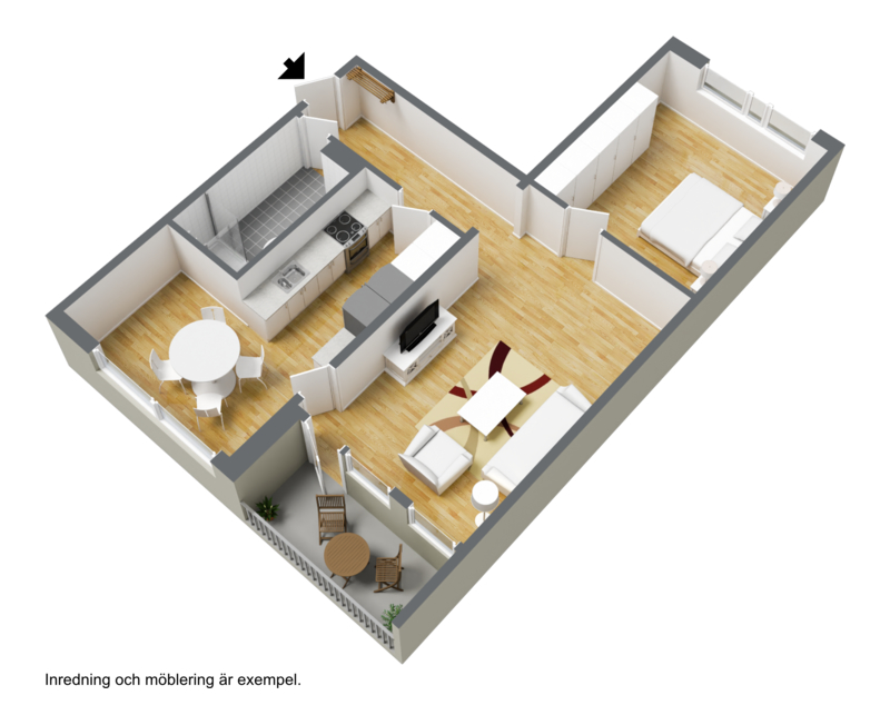 Lägenhet, 2 rooms, 67 sqm, Karlstad