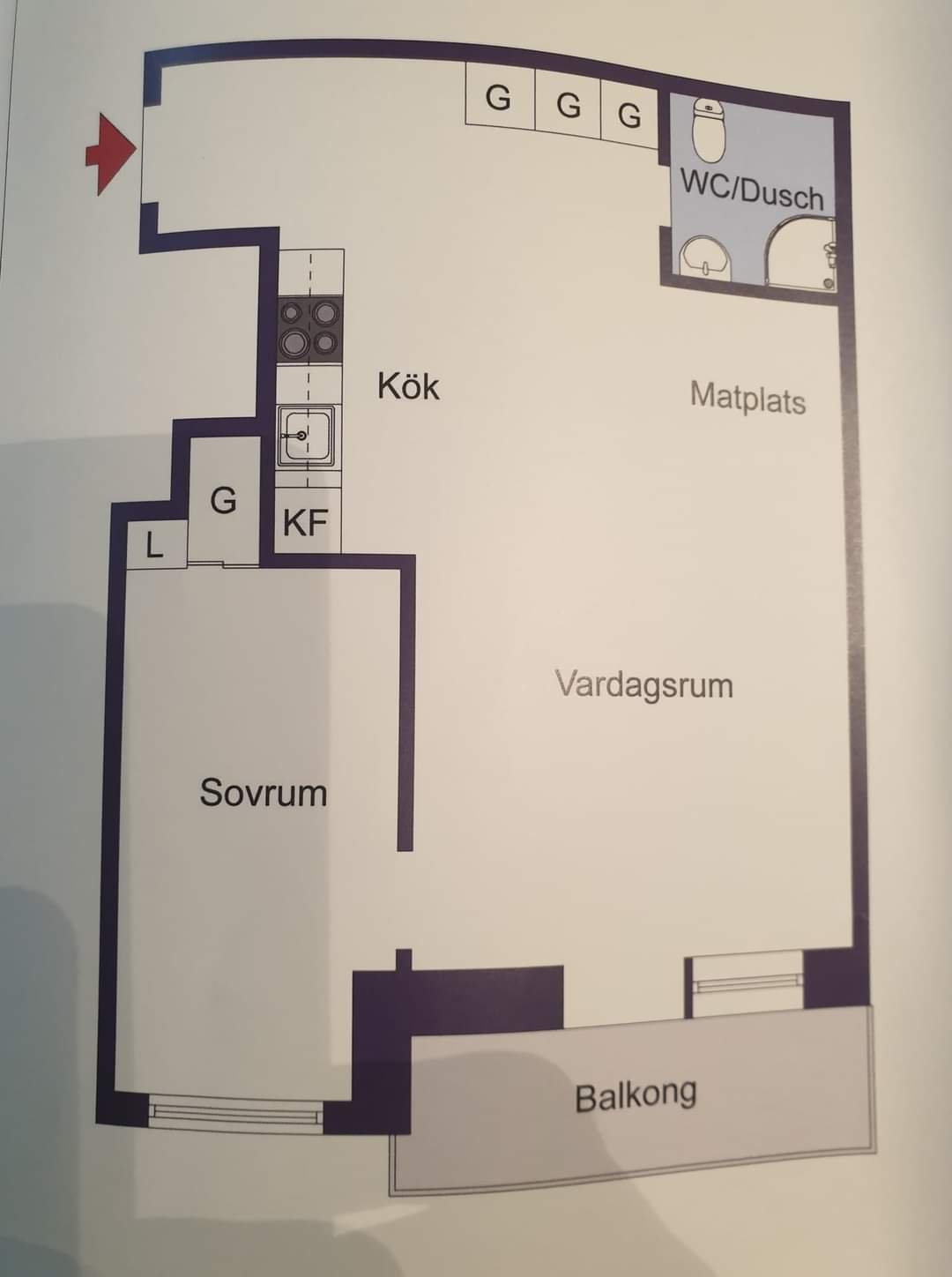 Lägenhet, 2 rum, 40 kvm, Solna