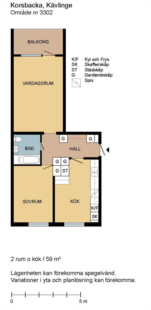 2 rok · 59 m² i Kävlinge – bild 13