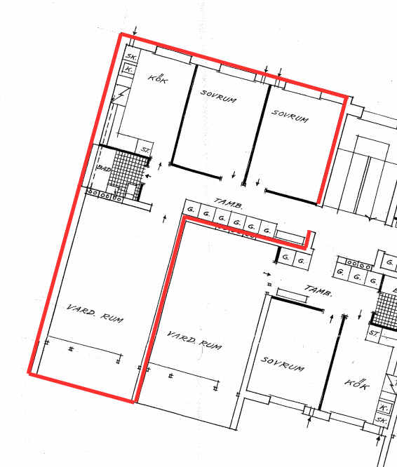 Lägenhet, 3 rooms, 69 sqm, Ljungbyhed