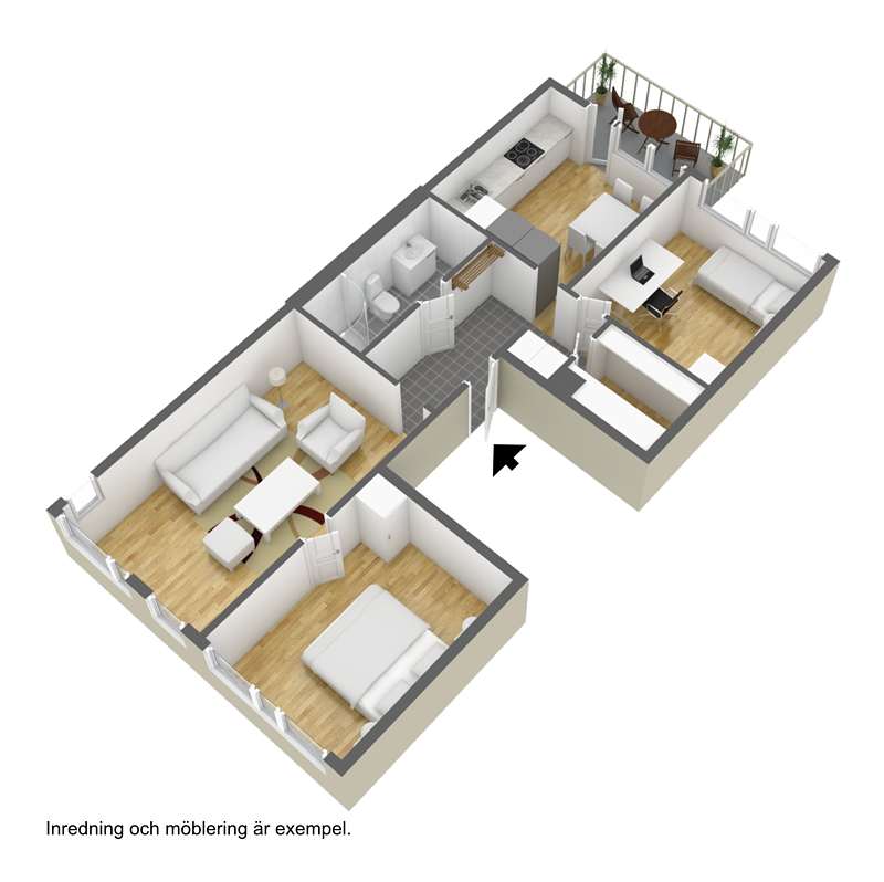 3 rok · 80 m² i Borås – bild 2