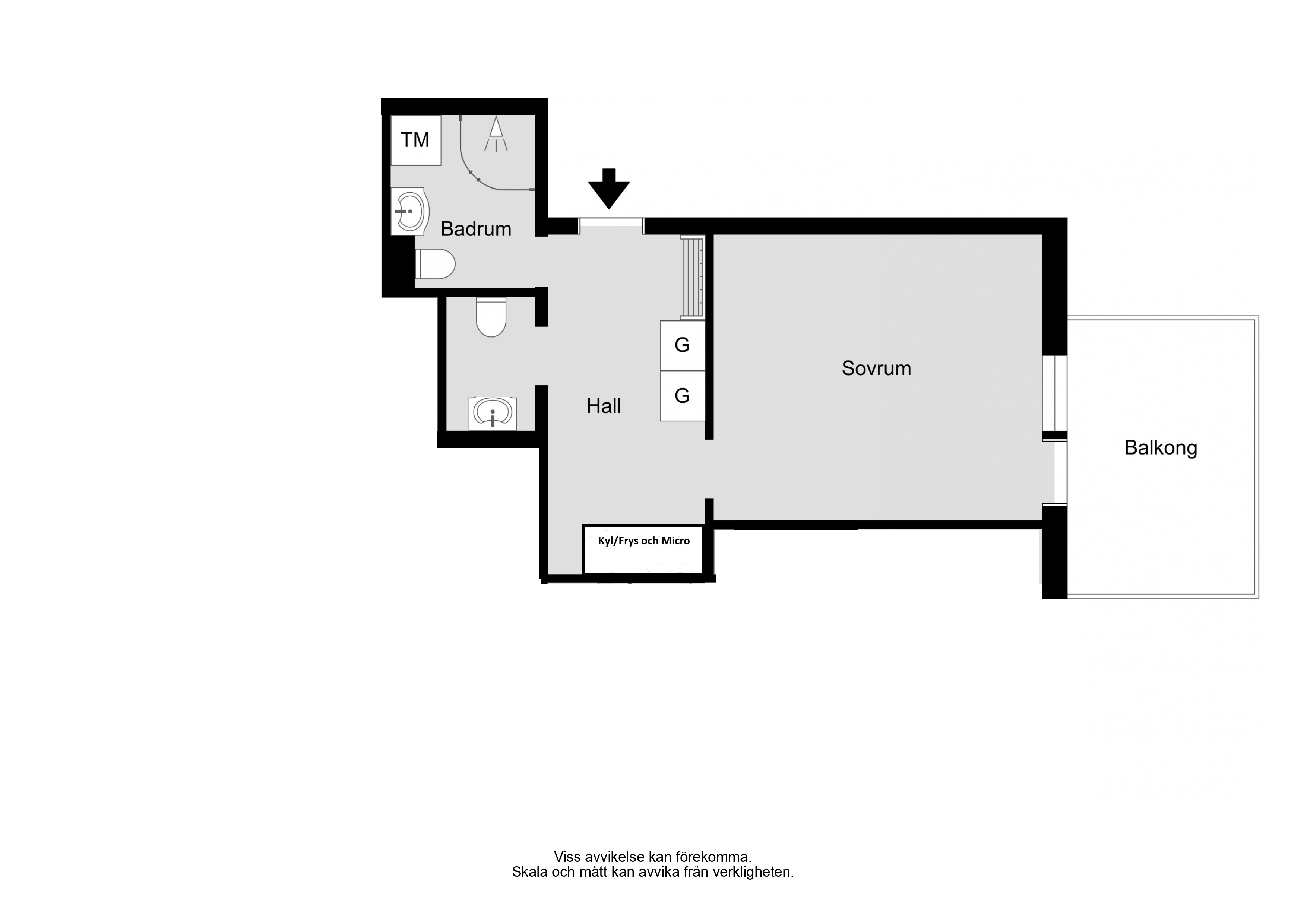 Lägenhet, 1 rum, 40 kvm, Uppsala