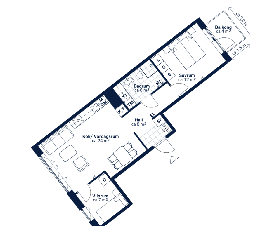 3 rum och kök, Stockholm — 16 500 kr/mån — bild 2