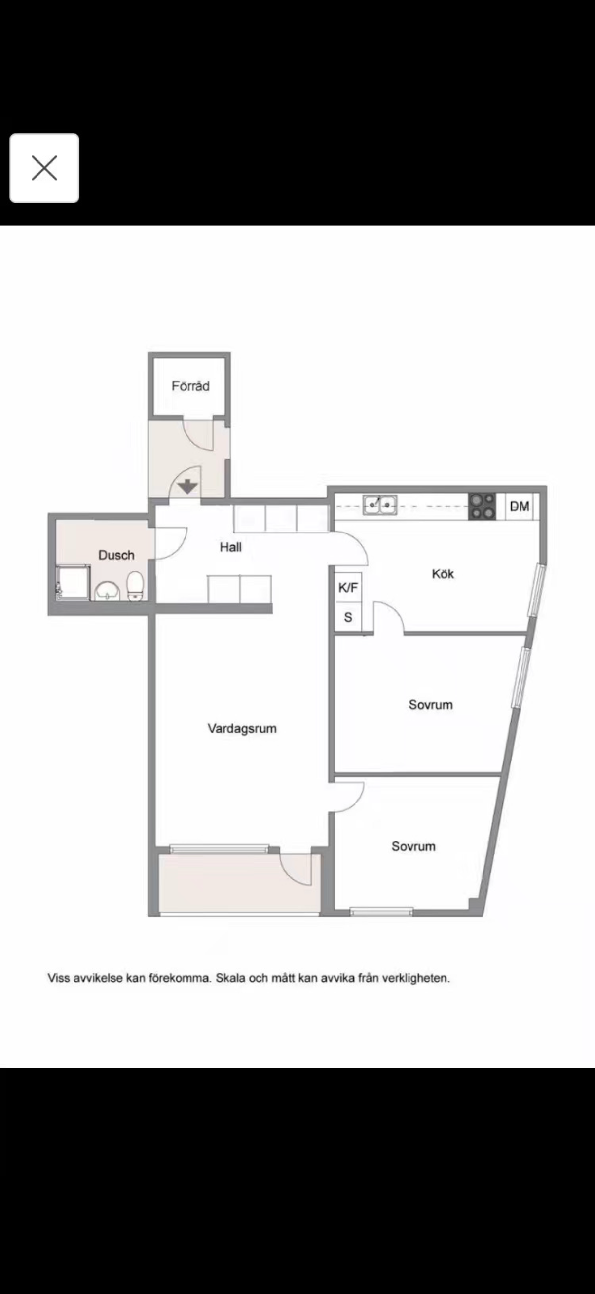 Lägenhet, 3 rooms, 70 sqm, Täby