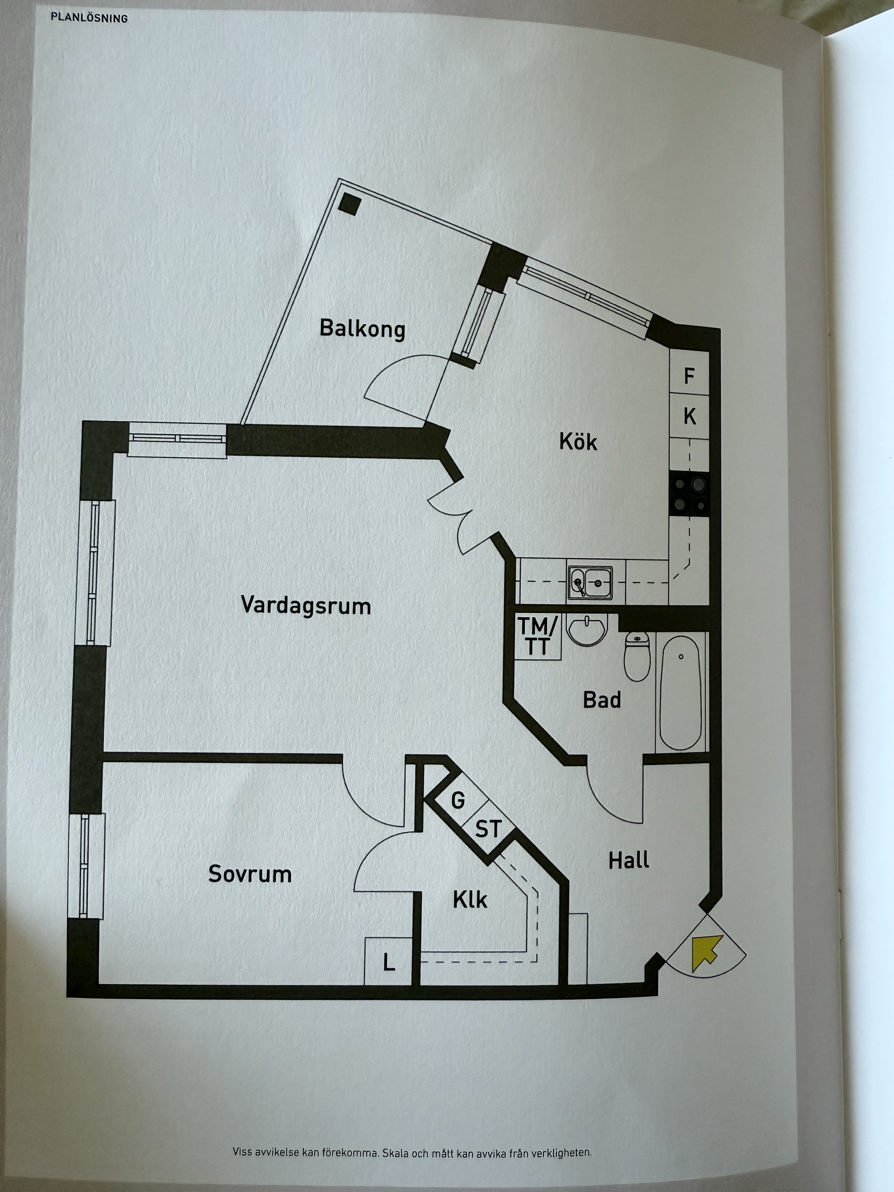 Lägenhet, 2 rum, 60 kvm, Växjö