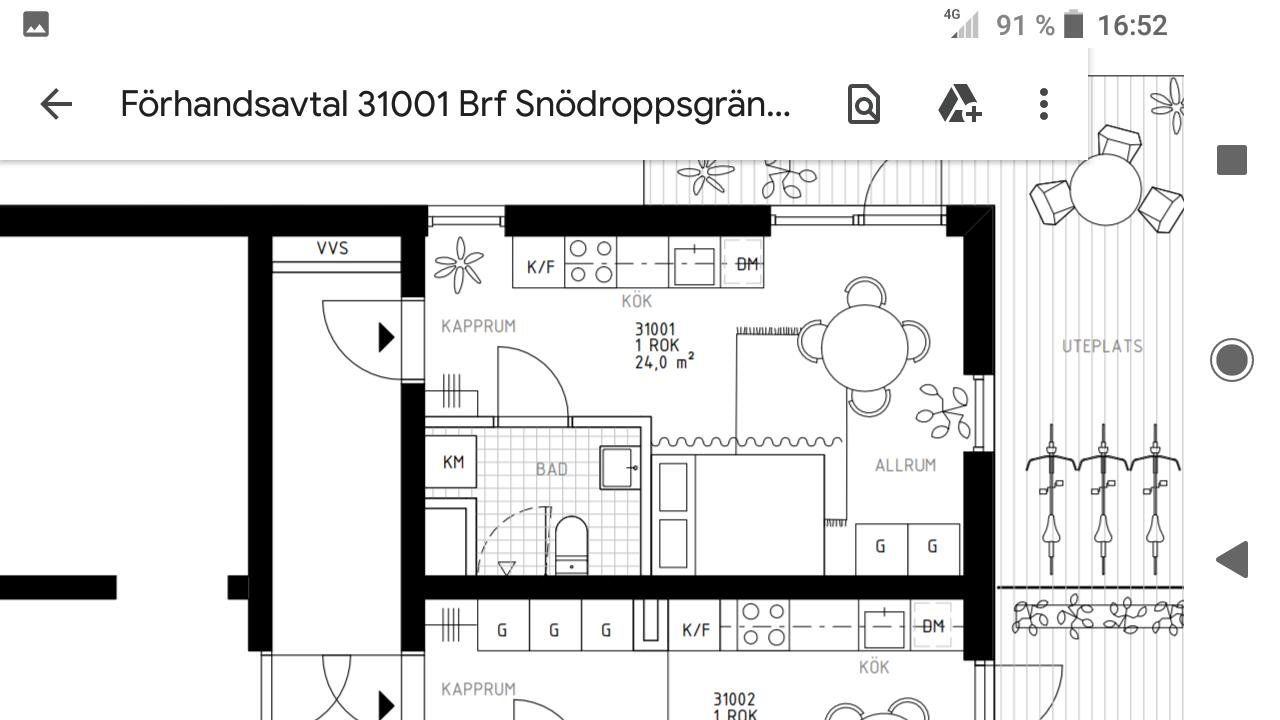 Lägenhet, 1 rum, 24 kvm, Hässelby