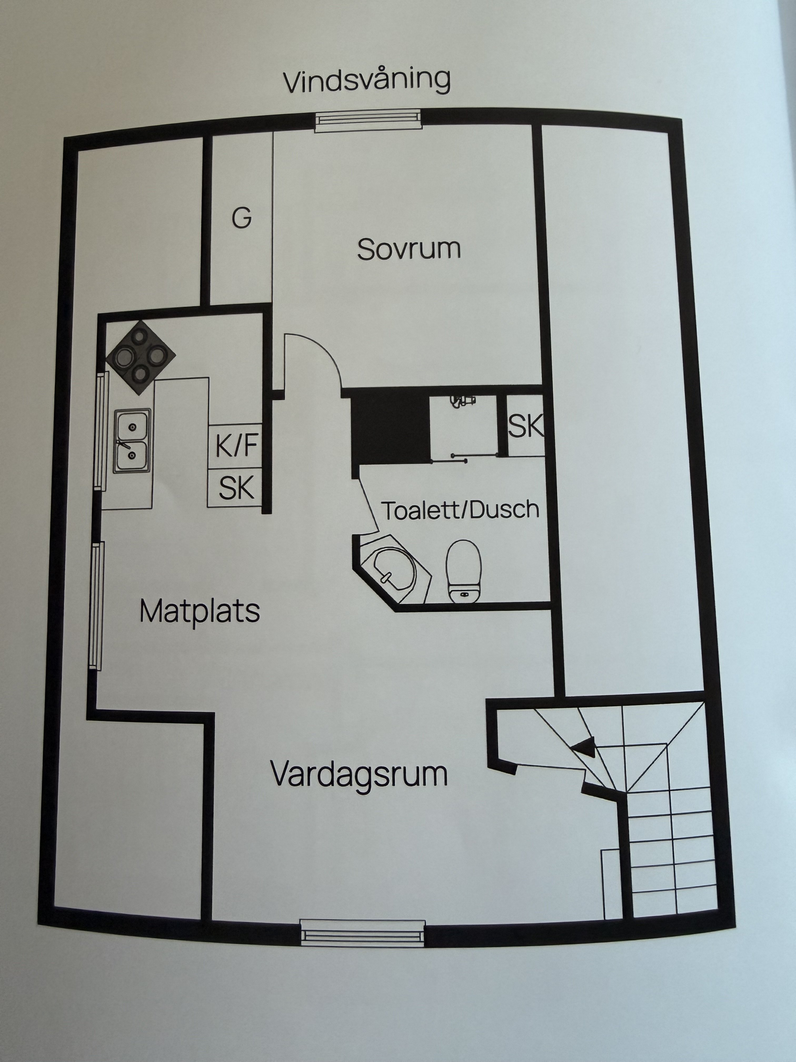 Lägenhet, 2 rooms, 55 sqm, Falköping