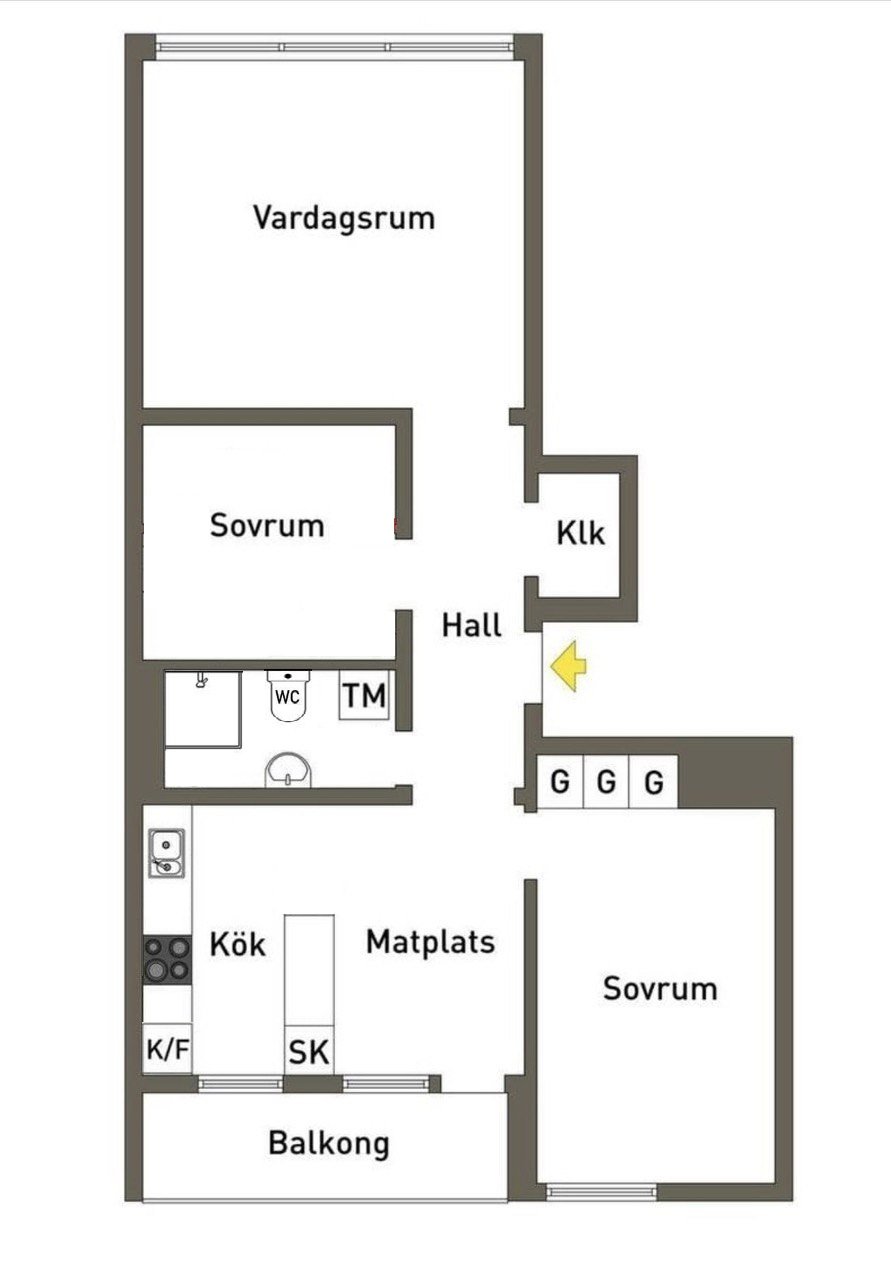 Lägenhet, 3 rooms, 68 sqm, Sundbyberg