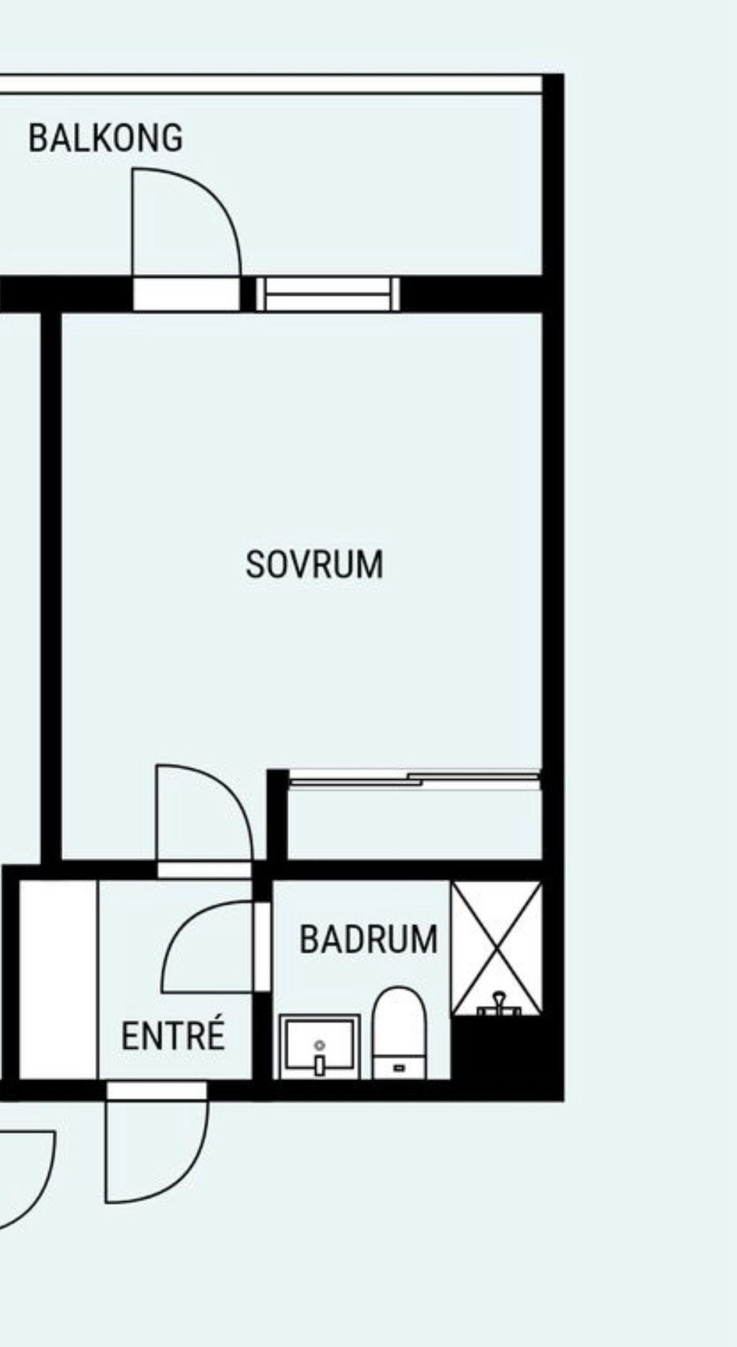 Lägenhet, 1 rooms, 24 sqm, Danderyd