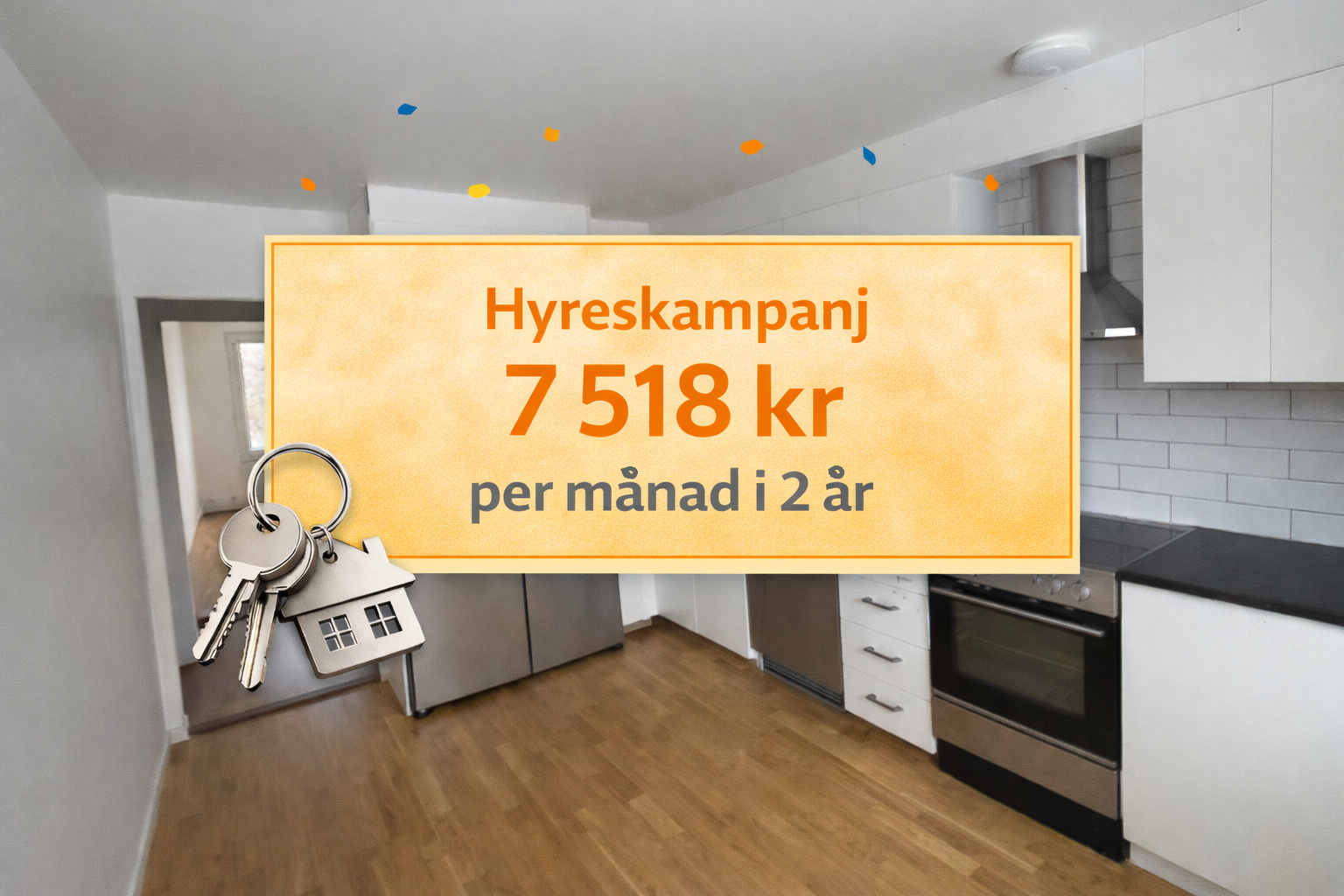 Lägenhet, 2 rum, 64 kvm, Eskilstuna